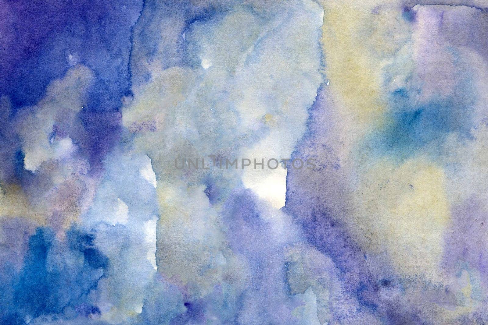 Deep blue gradient watercolor digital paper