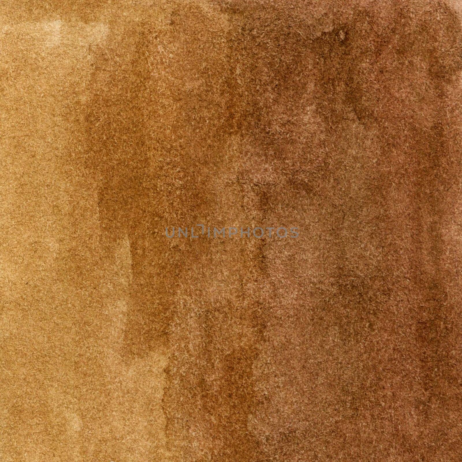 Watercolor gradient brown background with brush strokes and smudges. Hand-drawn illustration