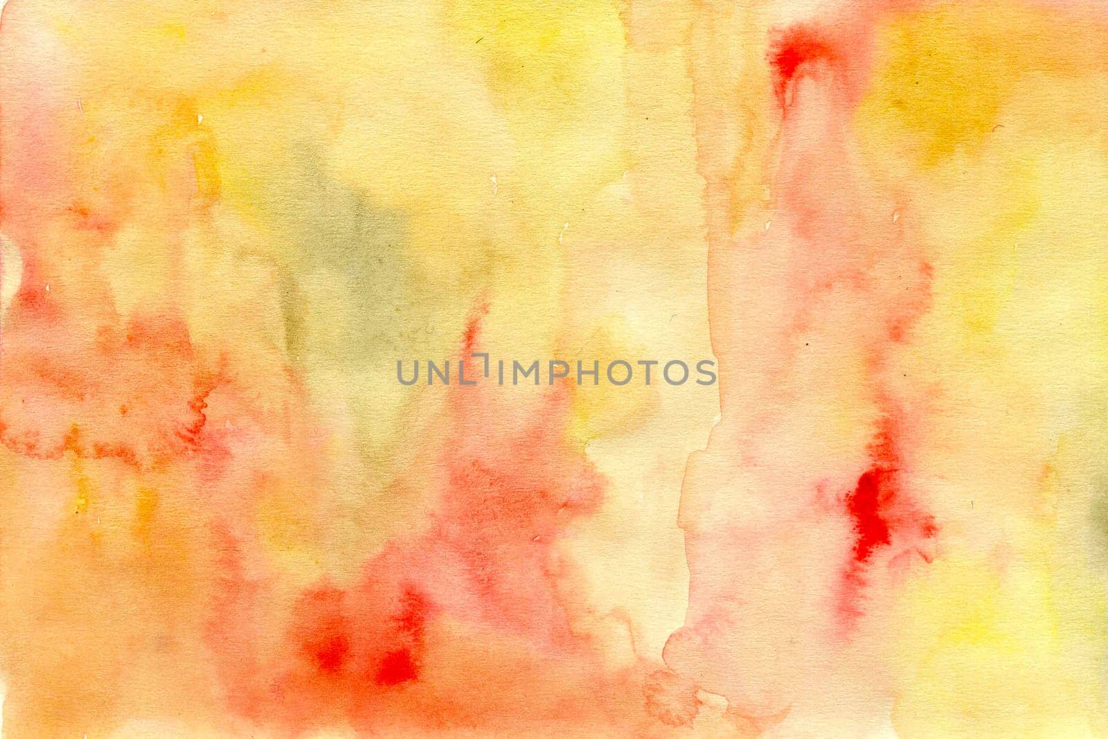 Pink-Yellow watercolor paper background texture