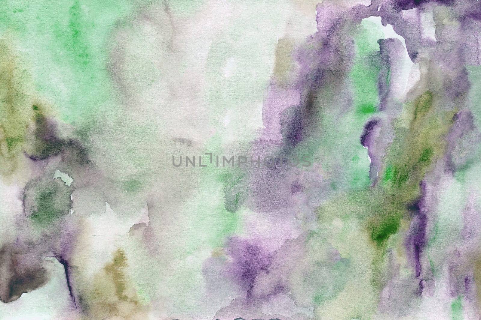 Green-pink purple watercolor paper background texture