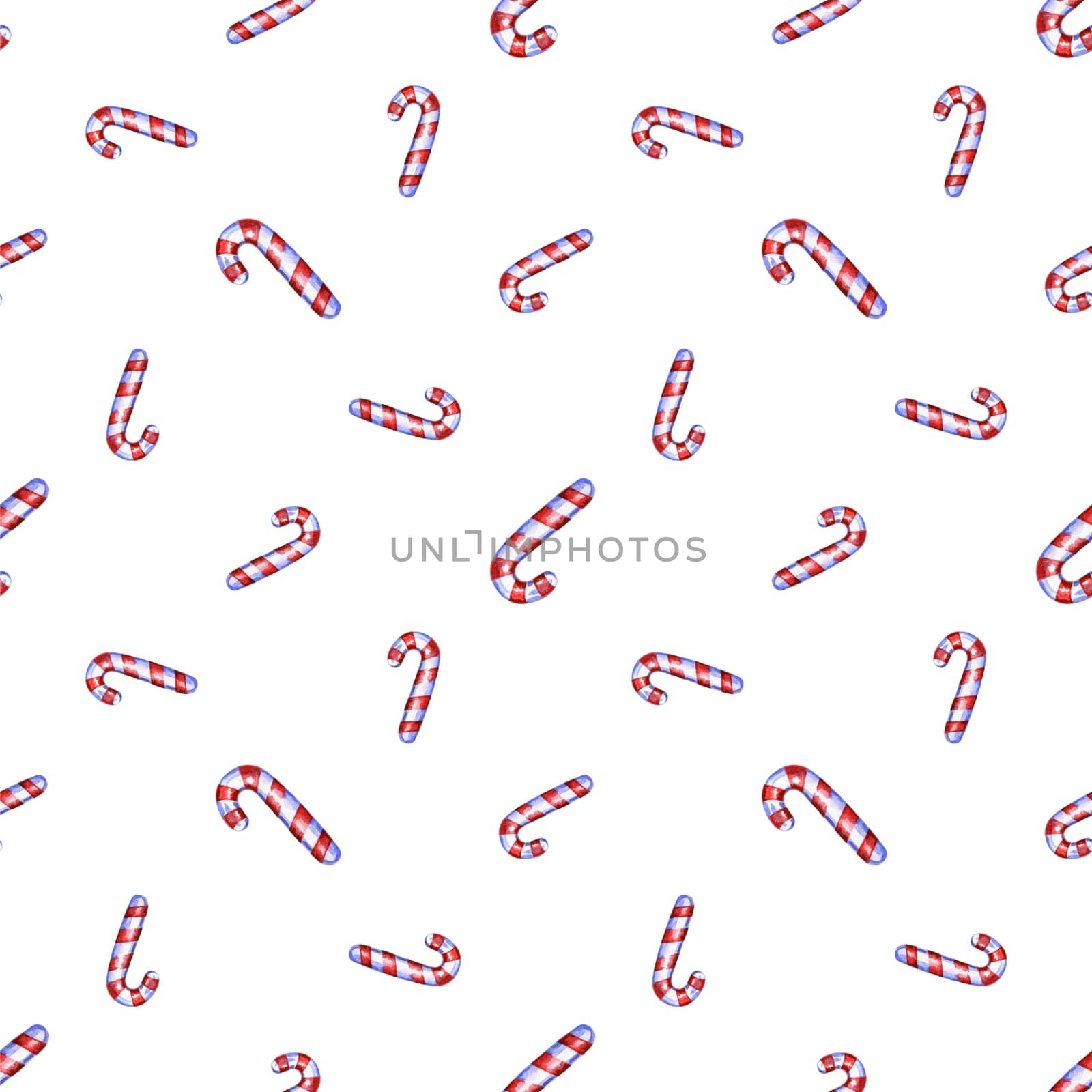 Christmas seamless pattern with cane lollipop. Christmas pattern