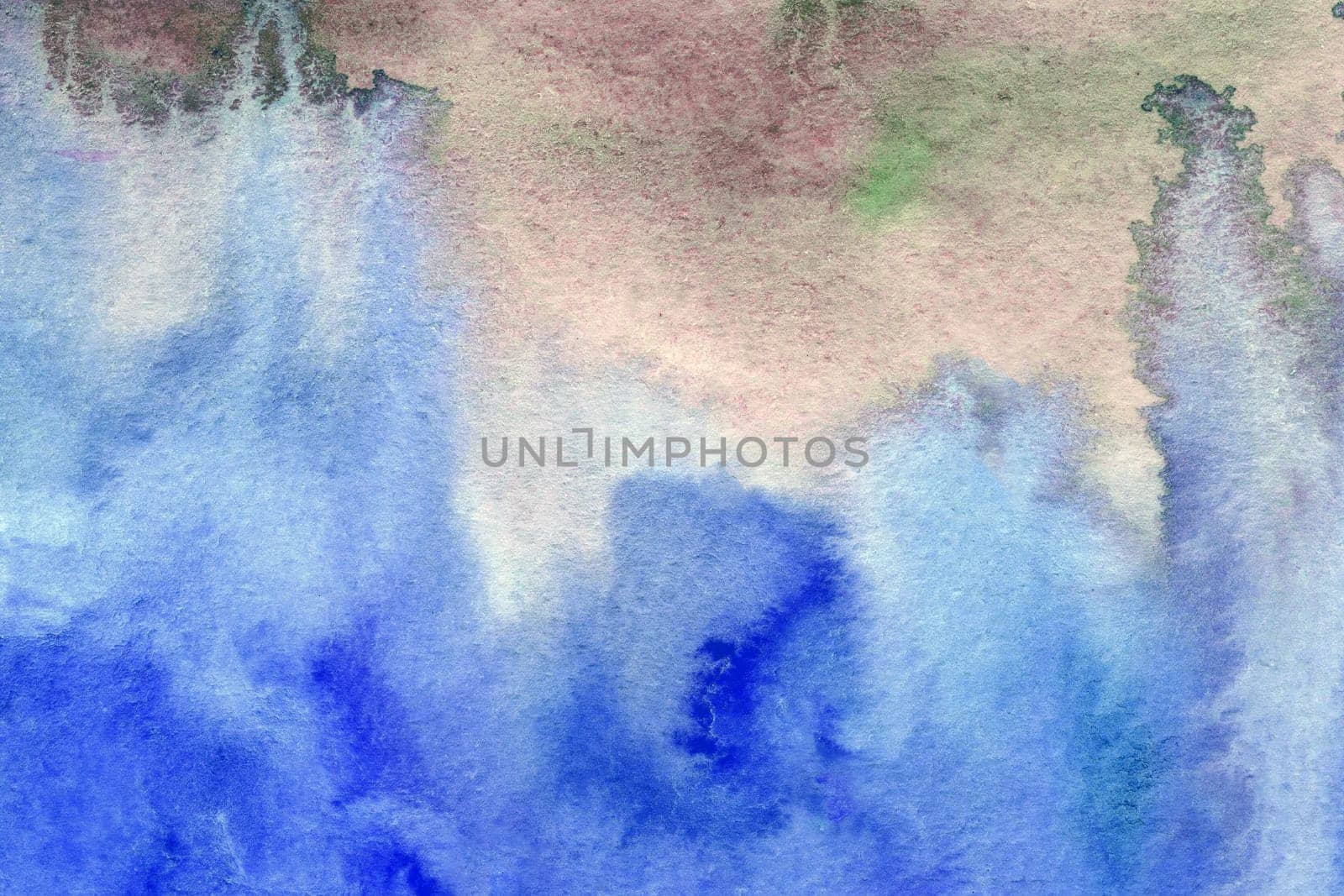 Blue beige watercolor paper background texture