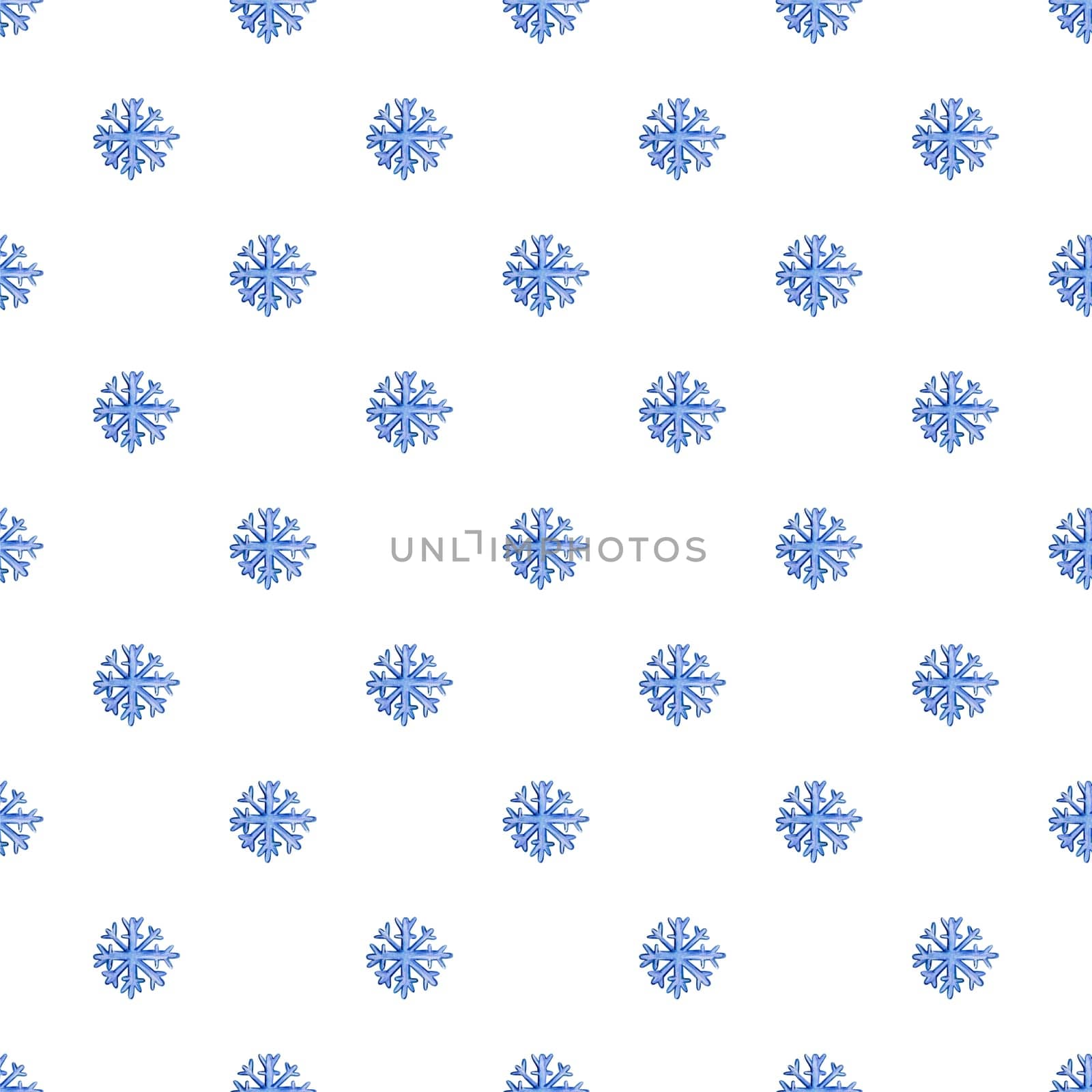 seamless Christmas pattern with snowflakes on a white background