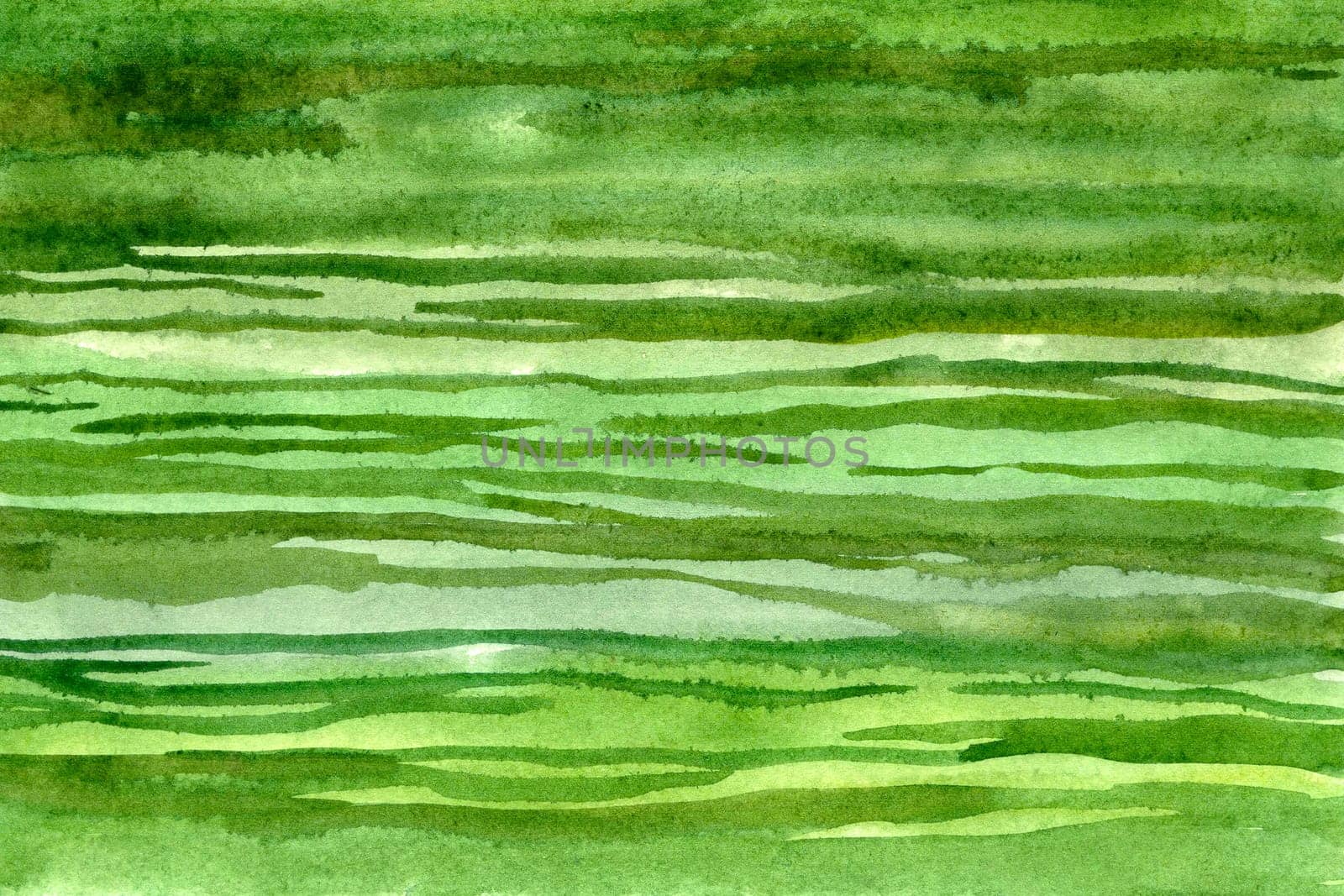 Striped green gradient watercolor paper background texture