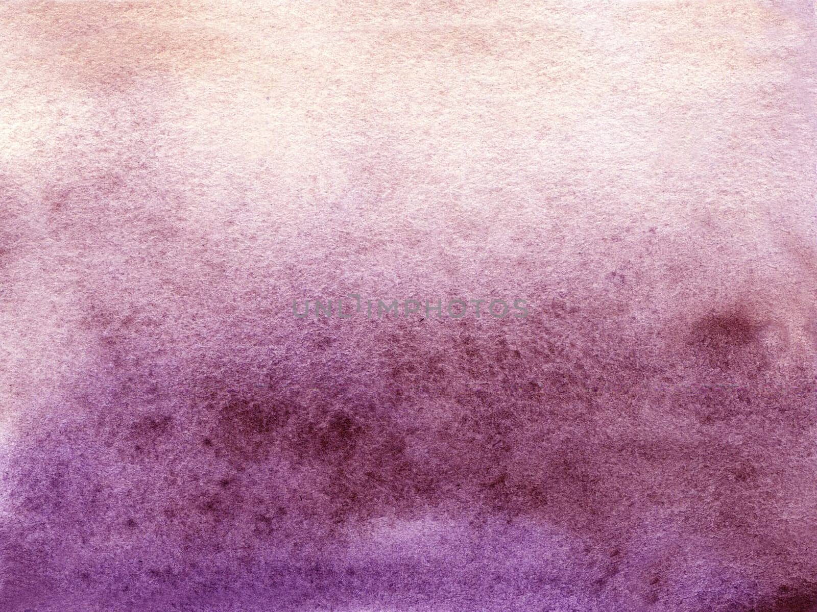 Purple watercolor background with spots, dots, blurred circles. Hand-drawn illustration