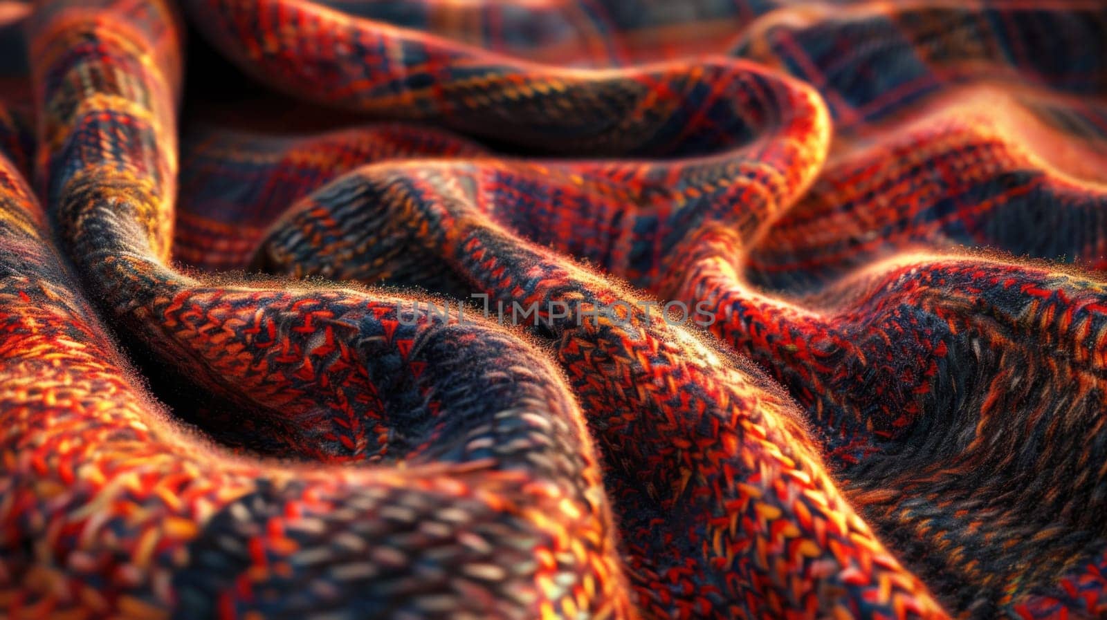 Warm woolen plaid texture background