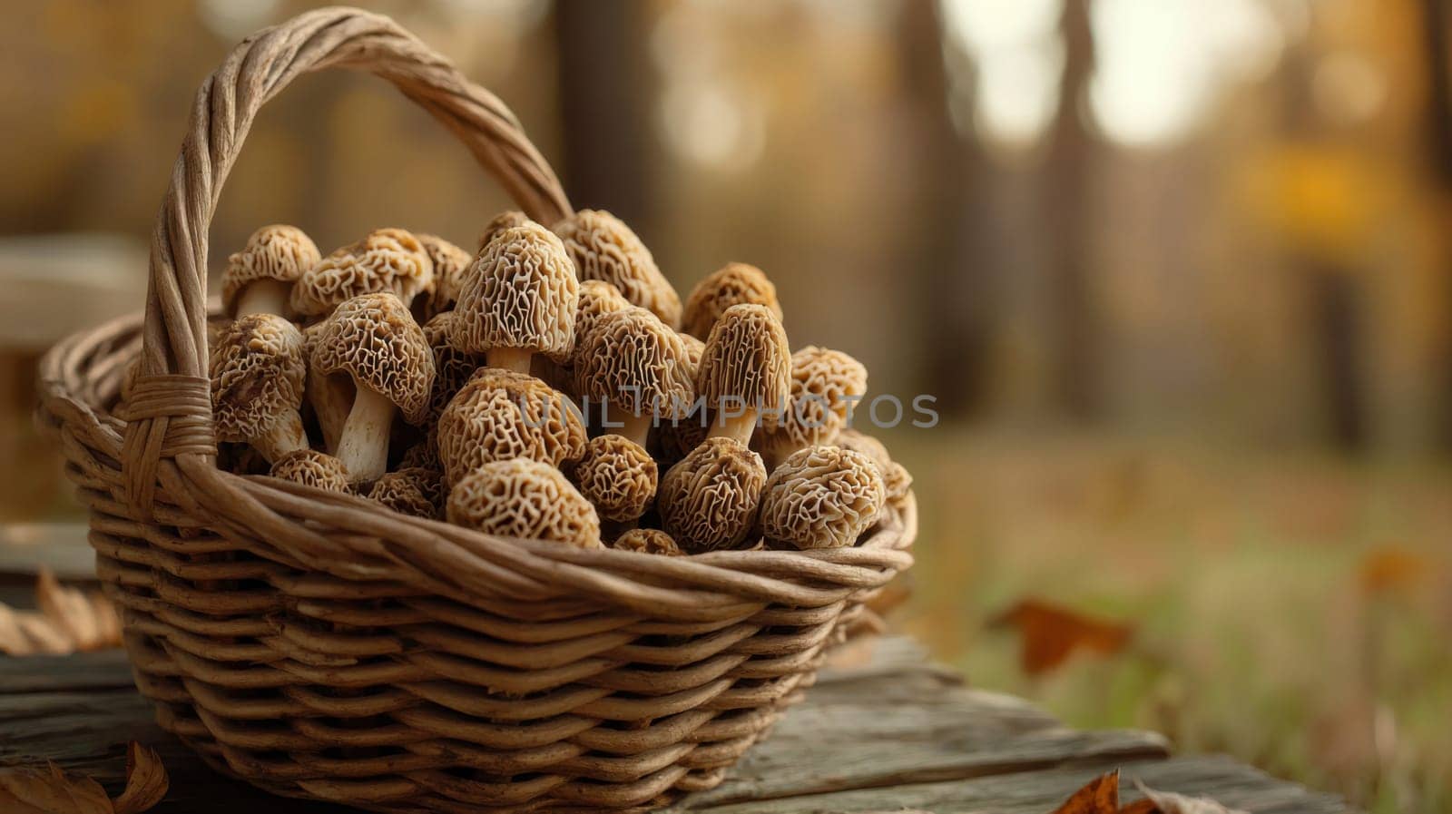 A person is carefully picking fresh mushrooms