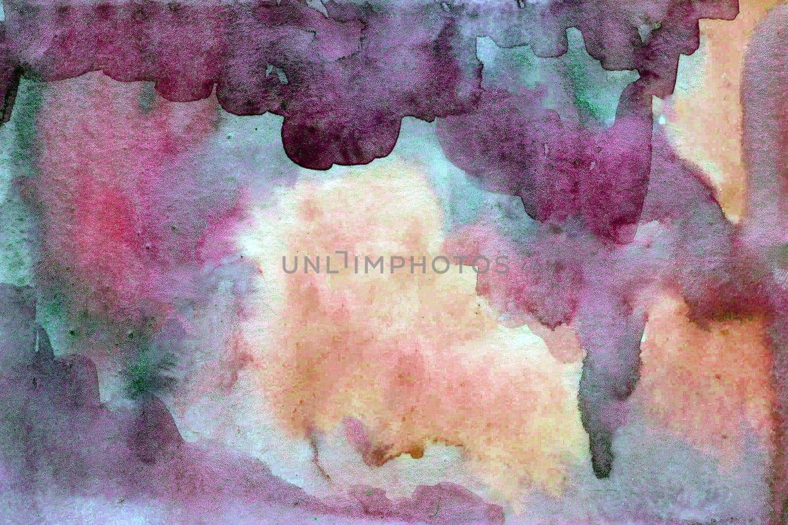 Purple orange watercolor paper background texture