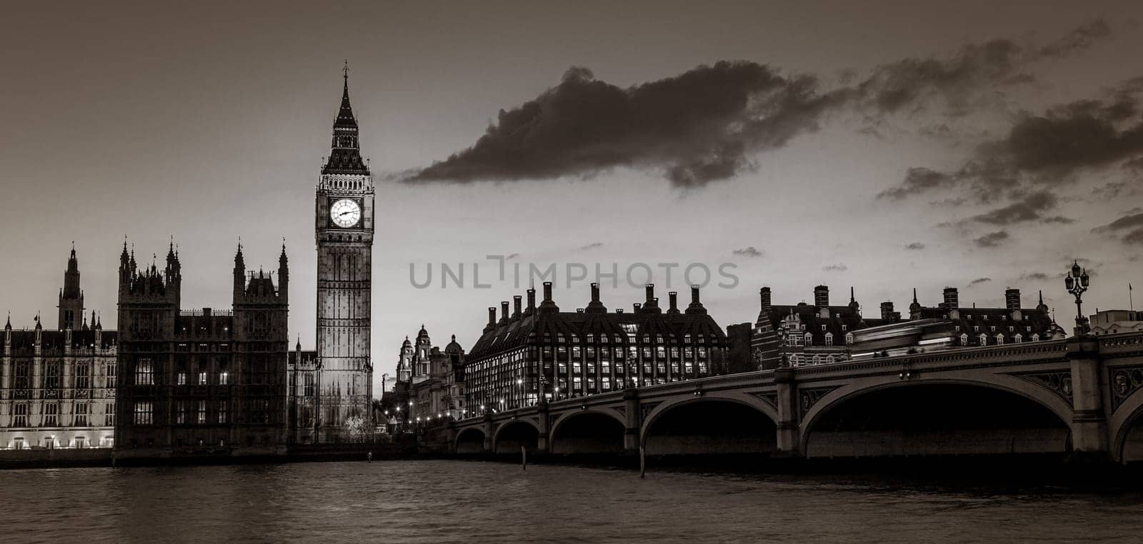 Big Ben and Westminster at dusk, London, UK. by kasto