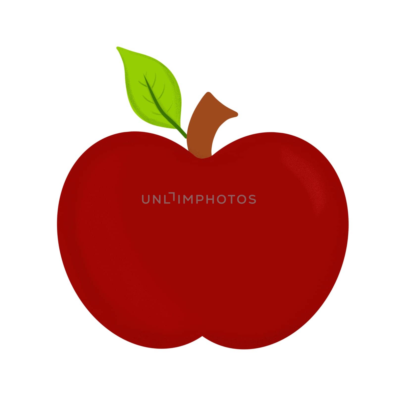 Red apples on white background. Isolate