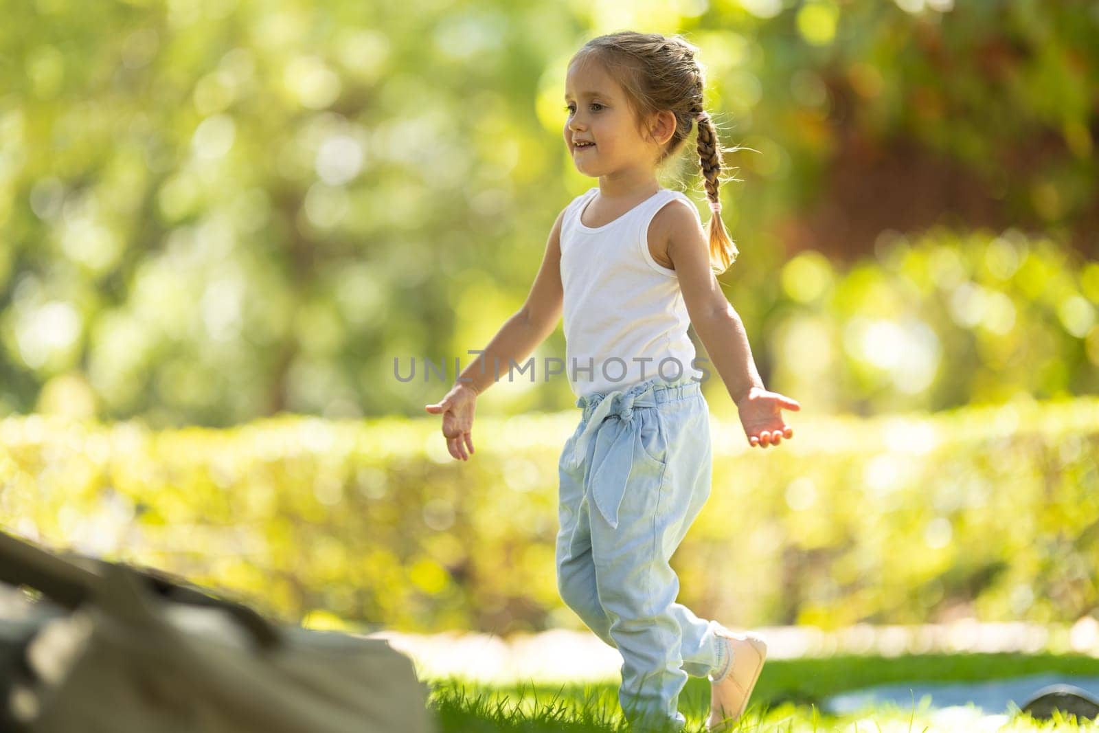 Cute little girl in the park by Studia72