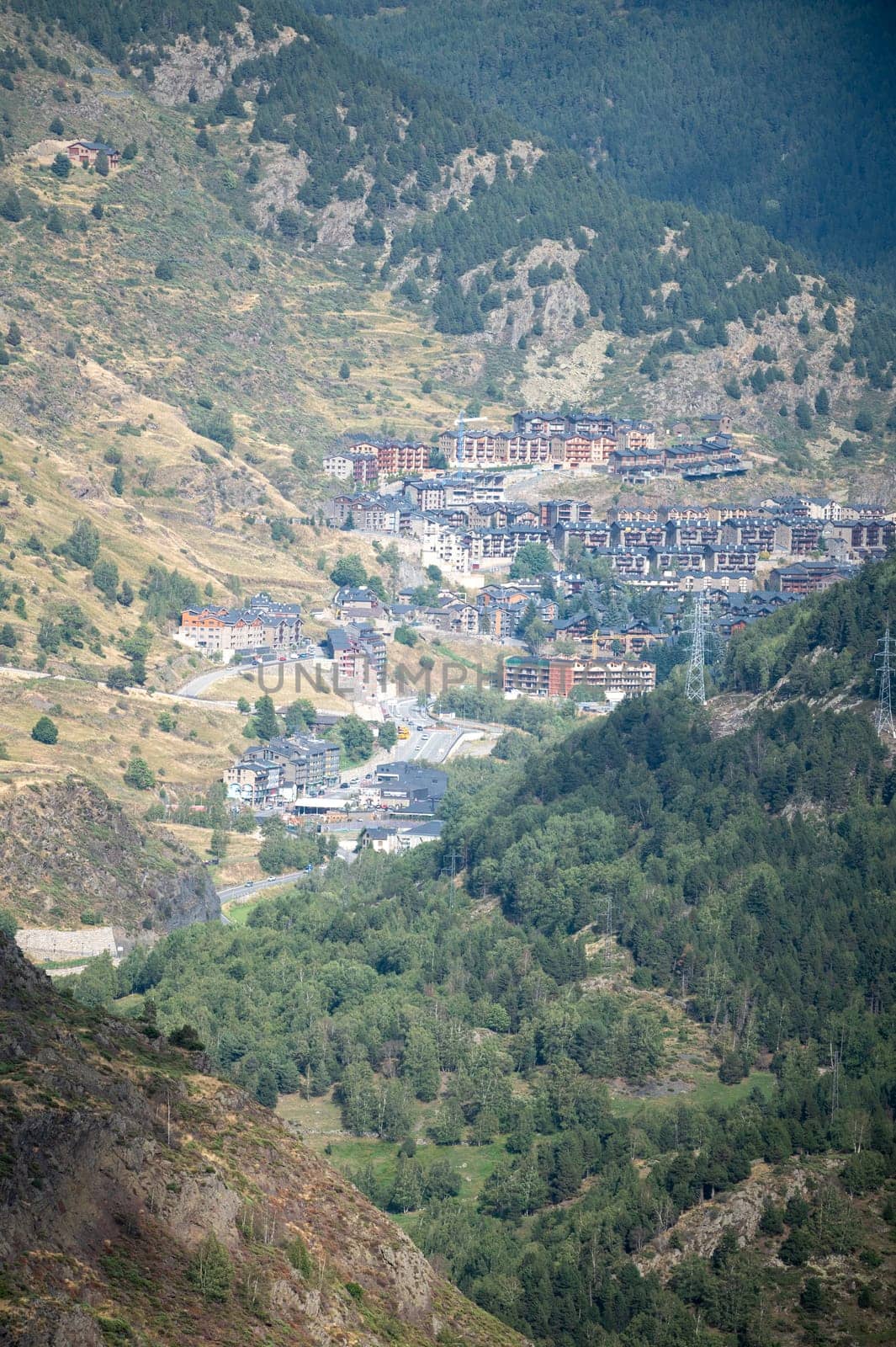 Cityscape of El Tarter in the parish of Canillo in Andorra.