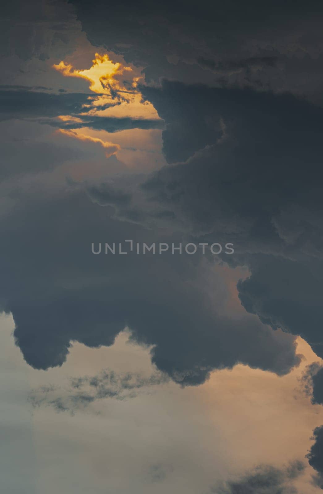 Amazing clouds like a heaven for background wallpaper and texture. The sky is being covered with clouds, Concept idea of Imaginative clouds nature, Nature abstract composition, Copy space, Selective focus.