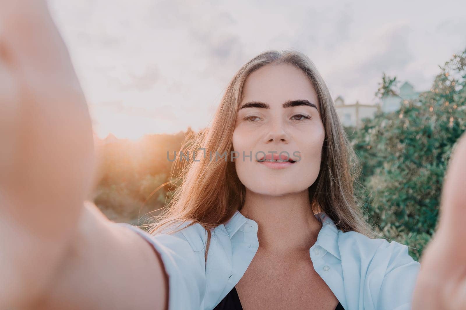 Beauty close up woman portrait