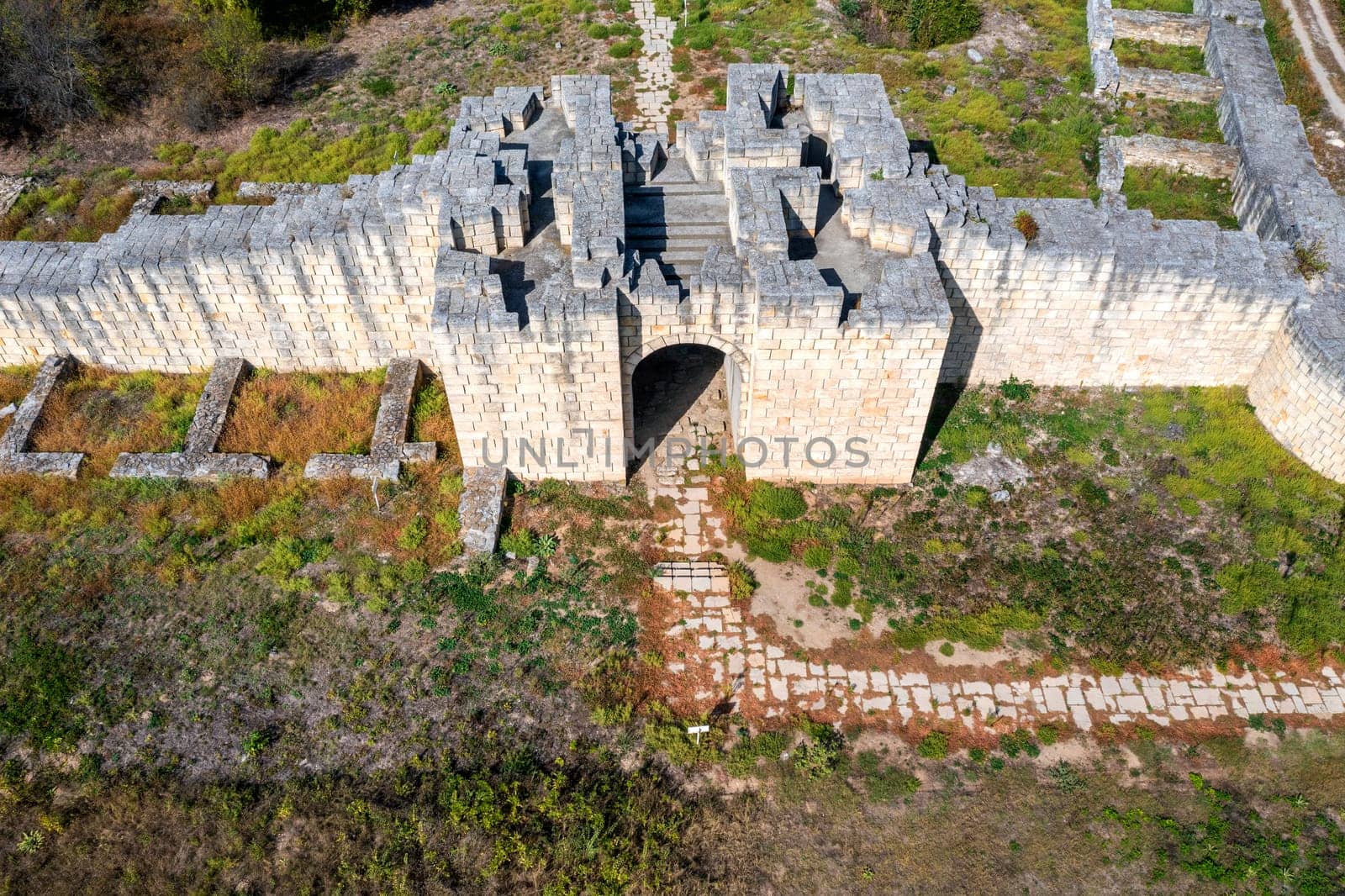 The south wall of Ancient fortress Veliki Preslav, Bulgaria