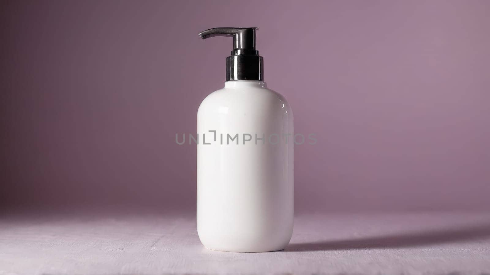 Beaty and healthcare object mockup on studio backdrop
