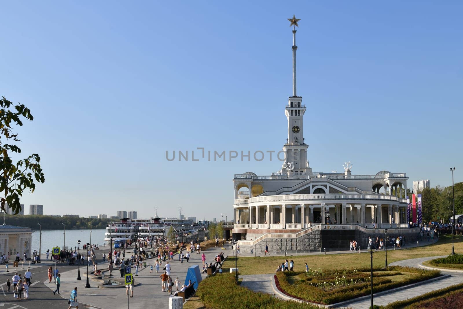 Moscow, Russia - Sept 7. 2024. Northern River Terminal is one of two river terminals in Moscow