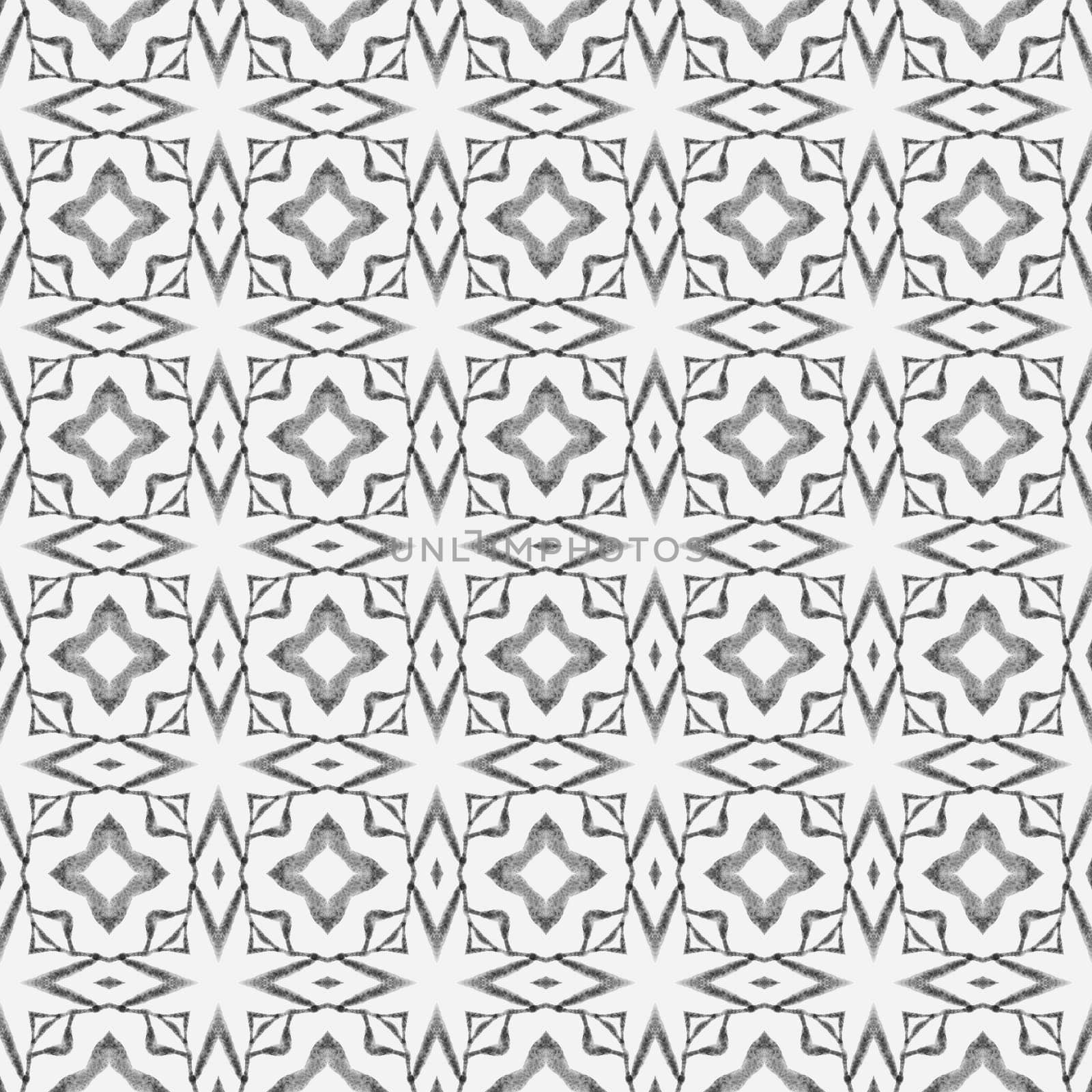 Striped hand drawn design. Black and white impressive boho chic summer design. Textile ready ravishing print, swimwear fabric, wallpaper, wrapping. Repeating striped hand drawn border.