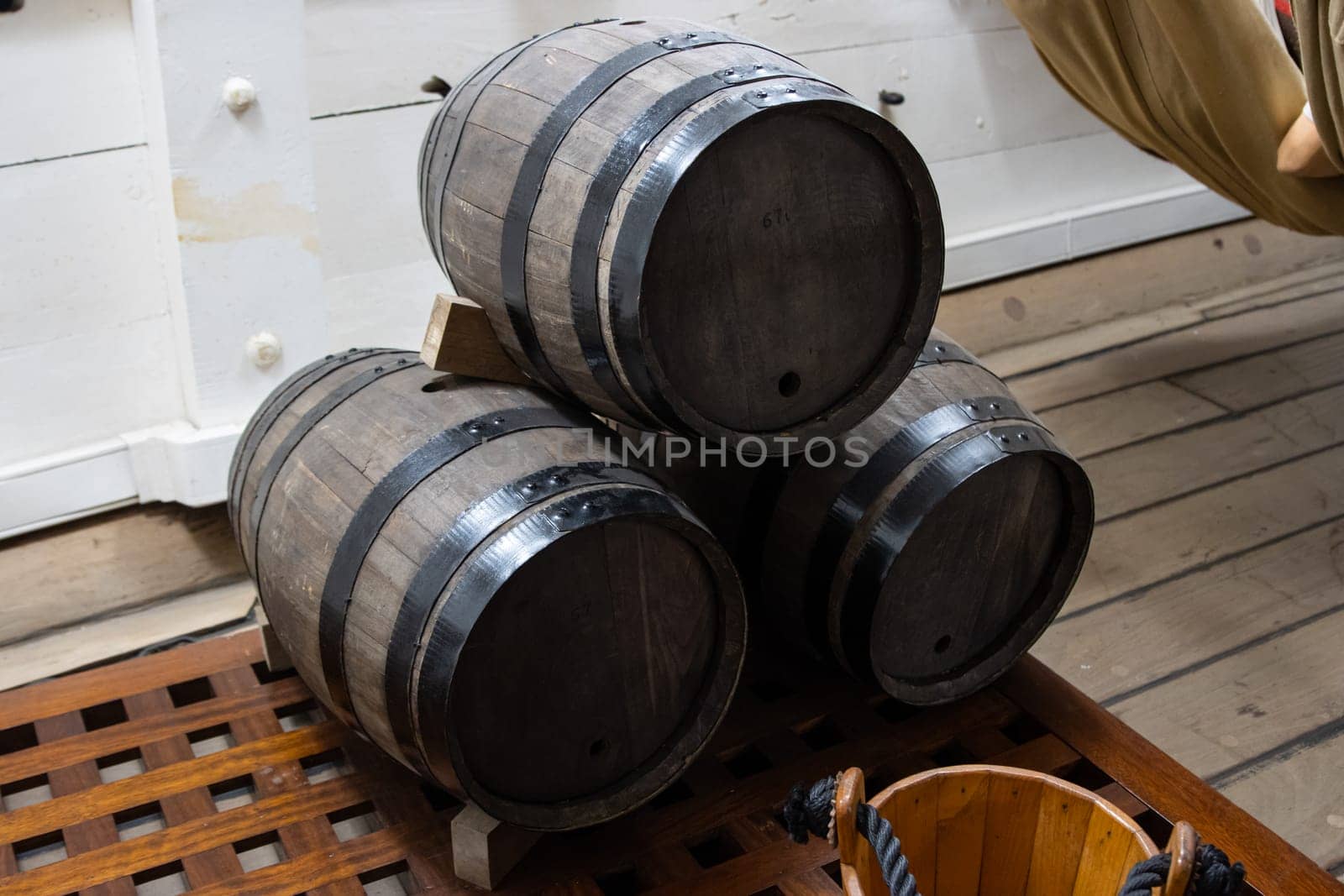 A powder barrels in storage Room on the battle vessel by Studia72