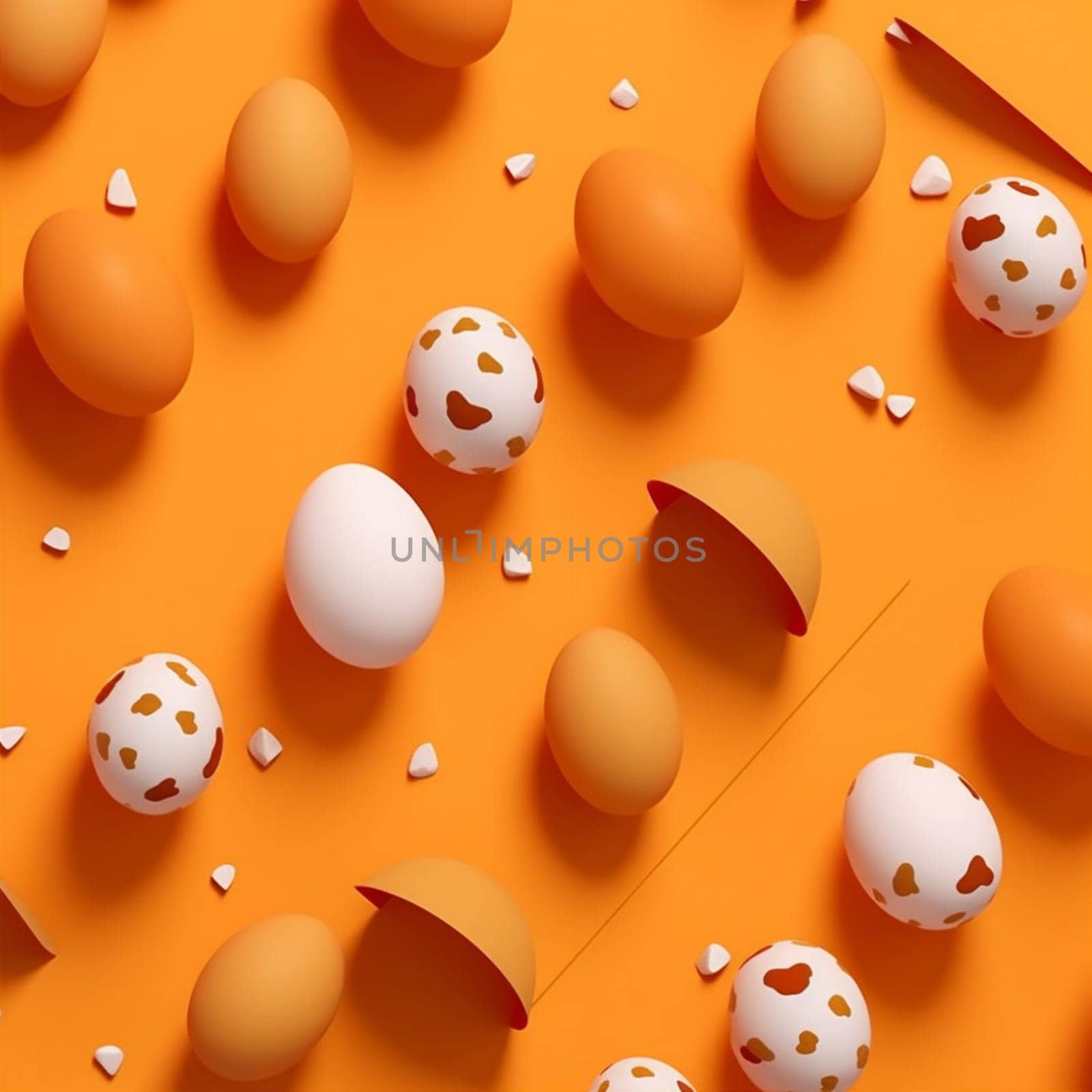 texture space yellow breakfast pattern background food copy easter white healthy egg. Generative AI. by Vichizh