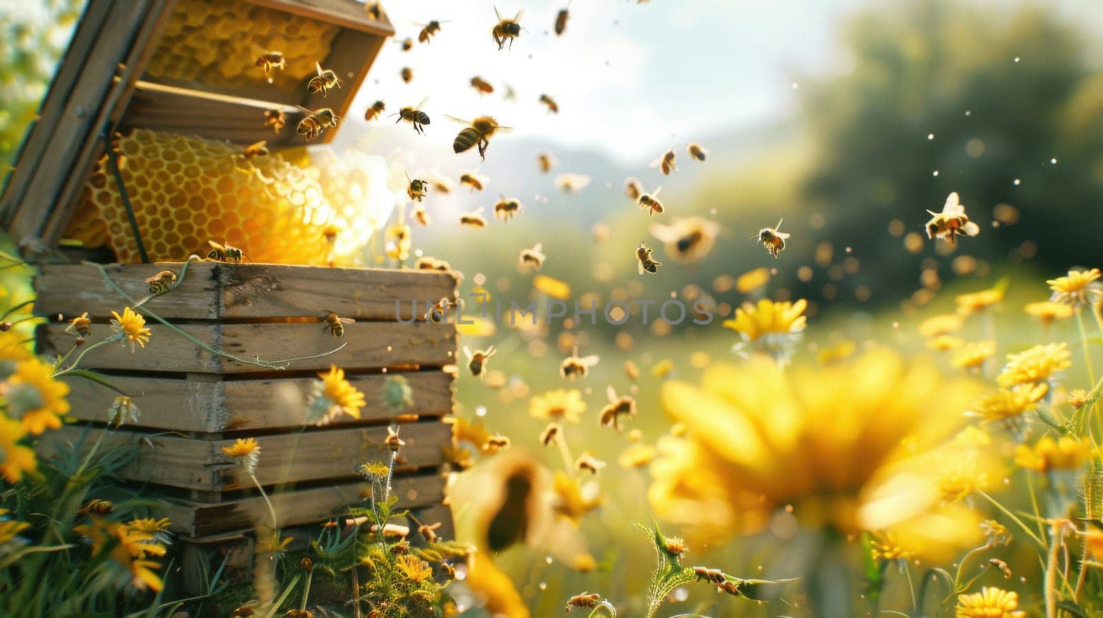 Beekeeping and Honey. Abstract background for your design