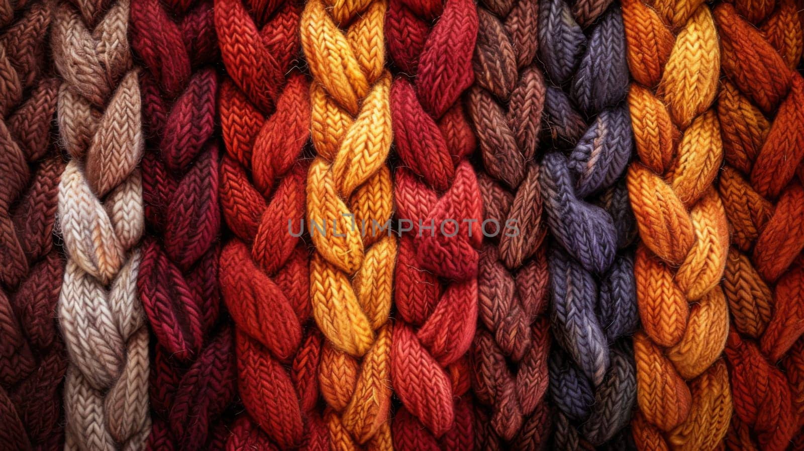 Woolen texture in autumn colors, creating a visually appealing display