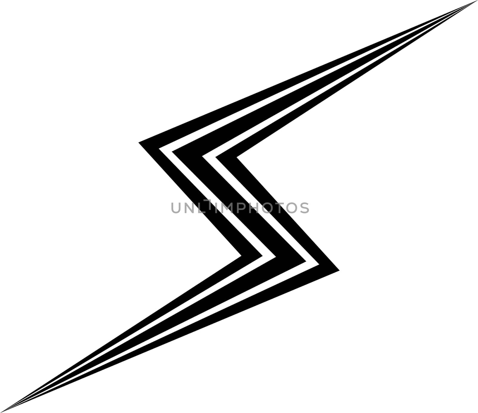 Logo triple lightning thunder bolt stock lightning icon illustration