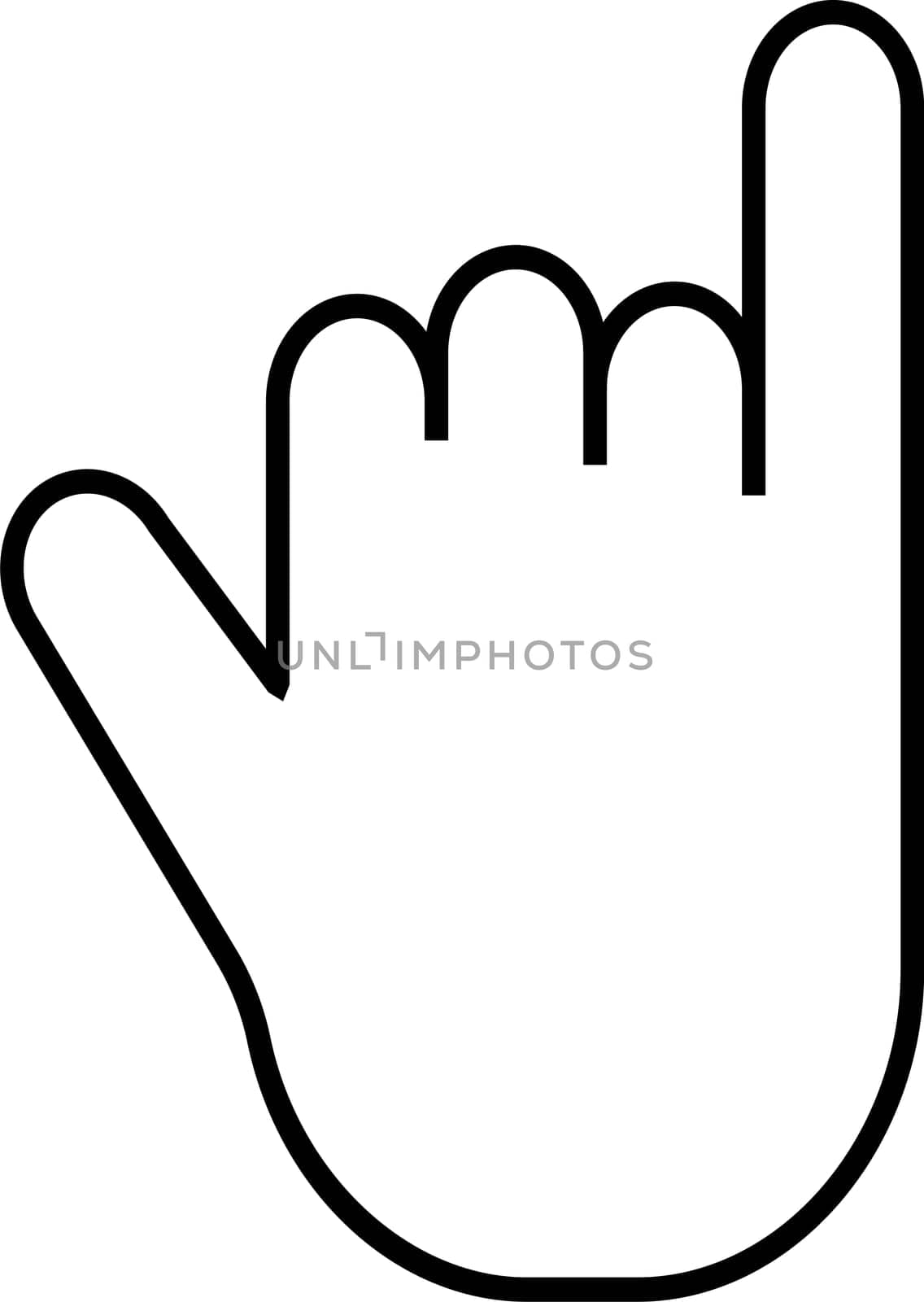 Gestures fingers hand, palm, icons pointers middle finger gesture by koksikoks