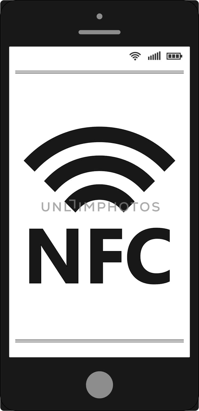 Near field communication, NFC  mobile phone, NFC payment mobile phone by koksikoks
