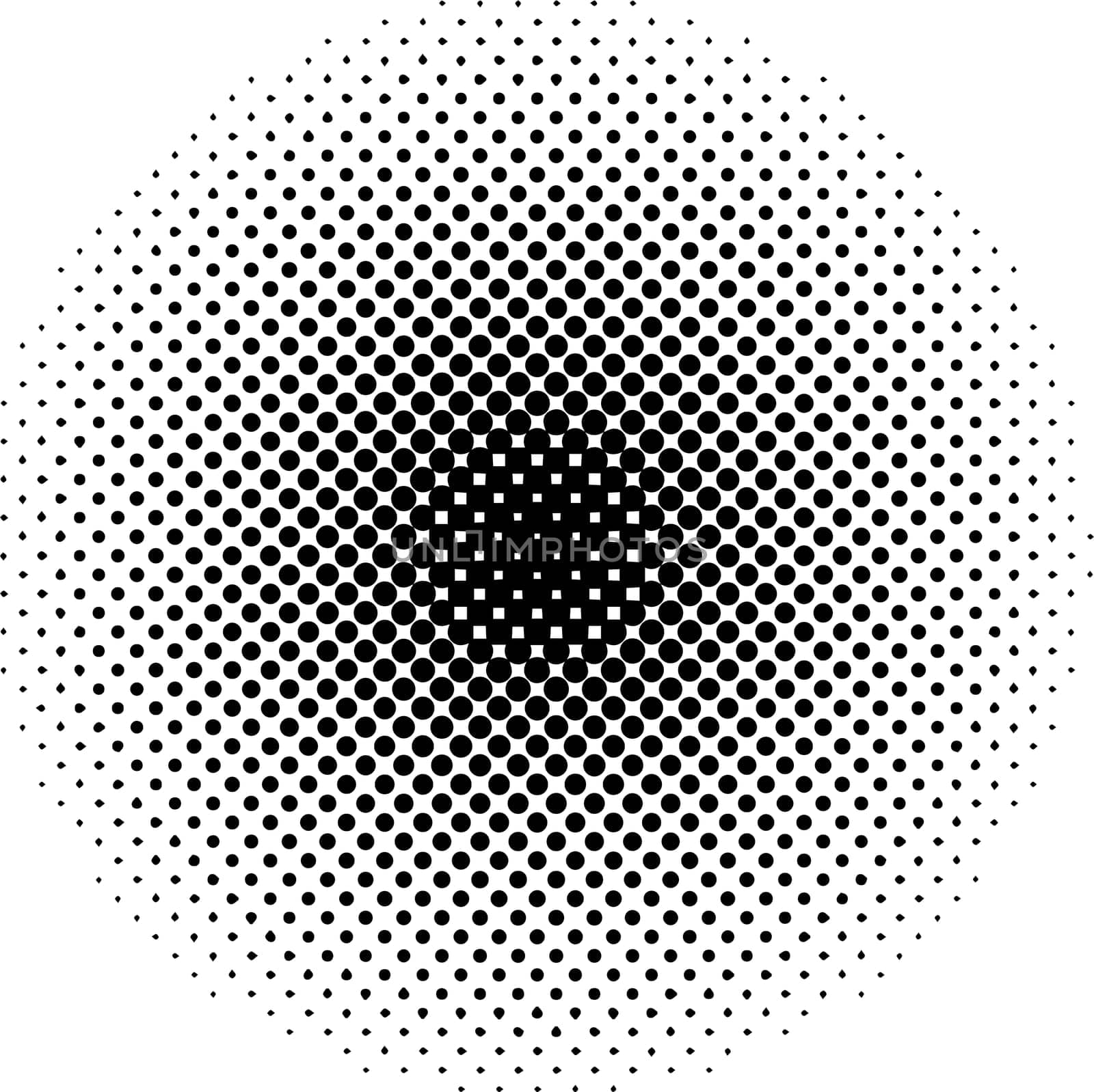 Halftone, circles size circles gradations dot pop art pattern by koksikoks