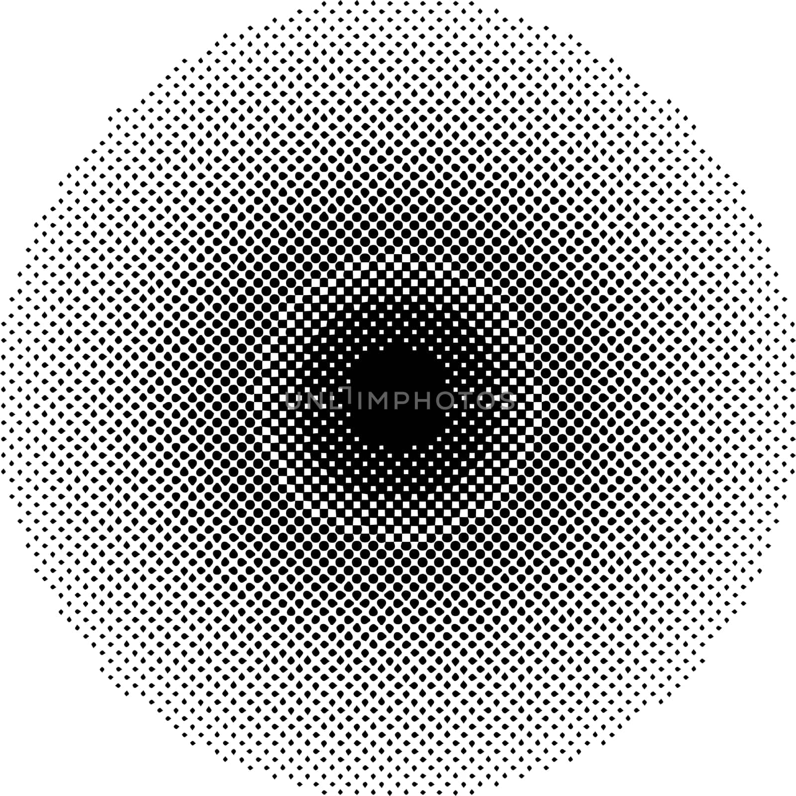 Halftone circles size circles gradations dot pop art pattern by koksikoks