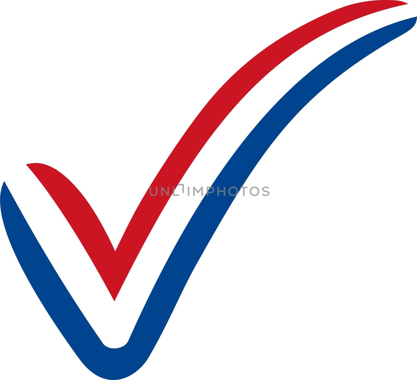 Check mark style Netherlands flag symbol elections, voting approval  Netherlands  by koksikoks