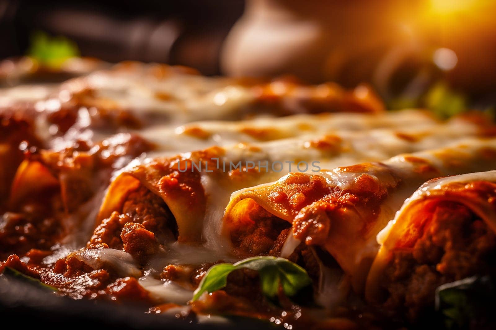 Delicious cheesy beef lasagna, a savory Italian pasta for a perfect baked dinner meal