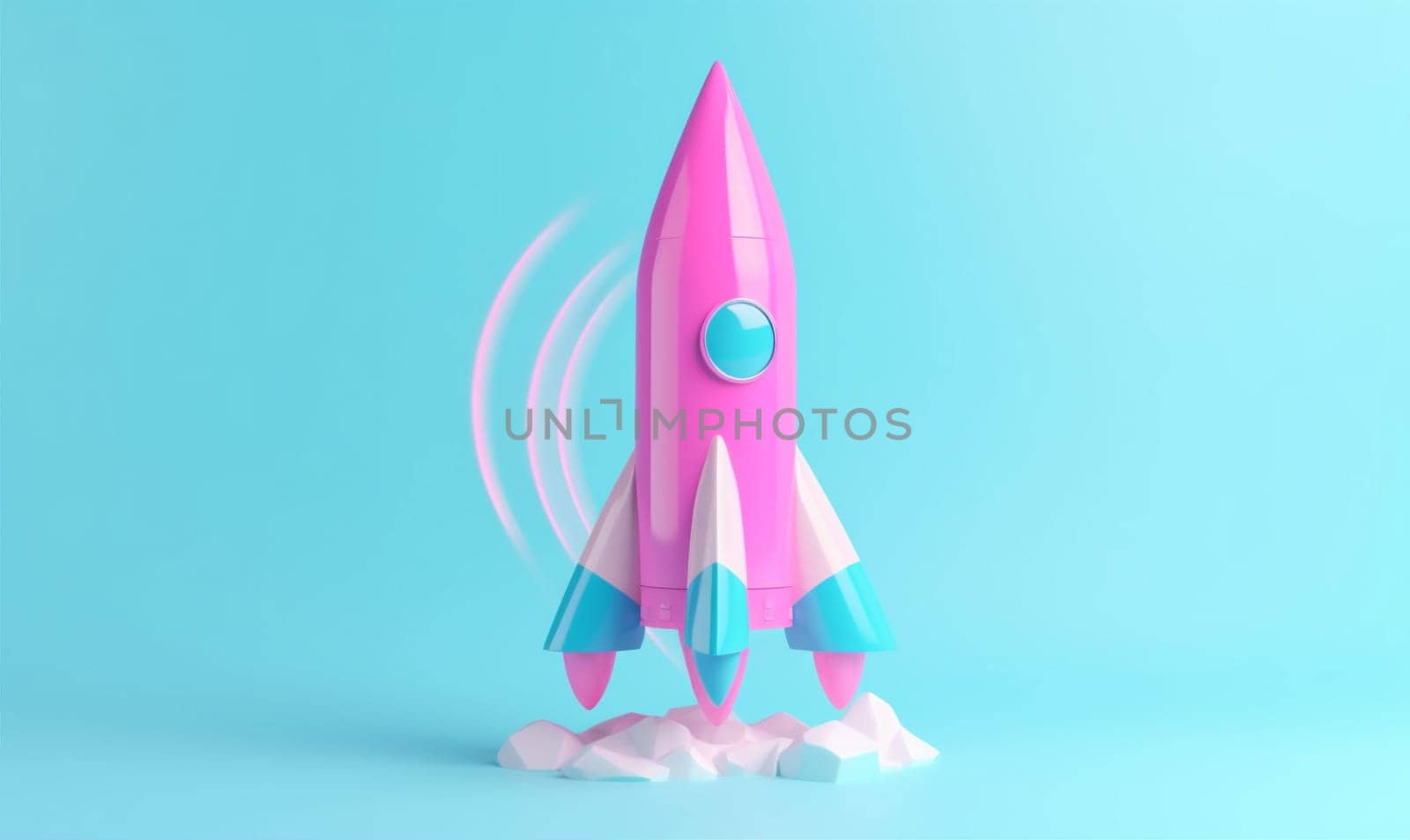 technology startup bitcoin finance launch business space spaceship rocket start. Generative AI. by Vichizh