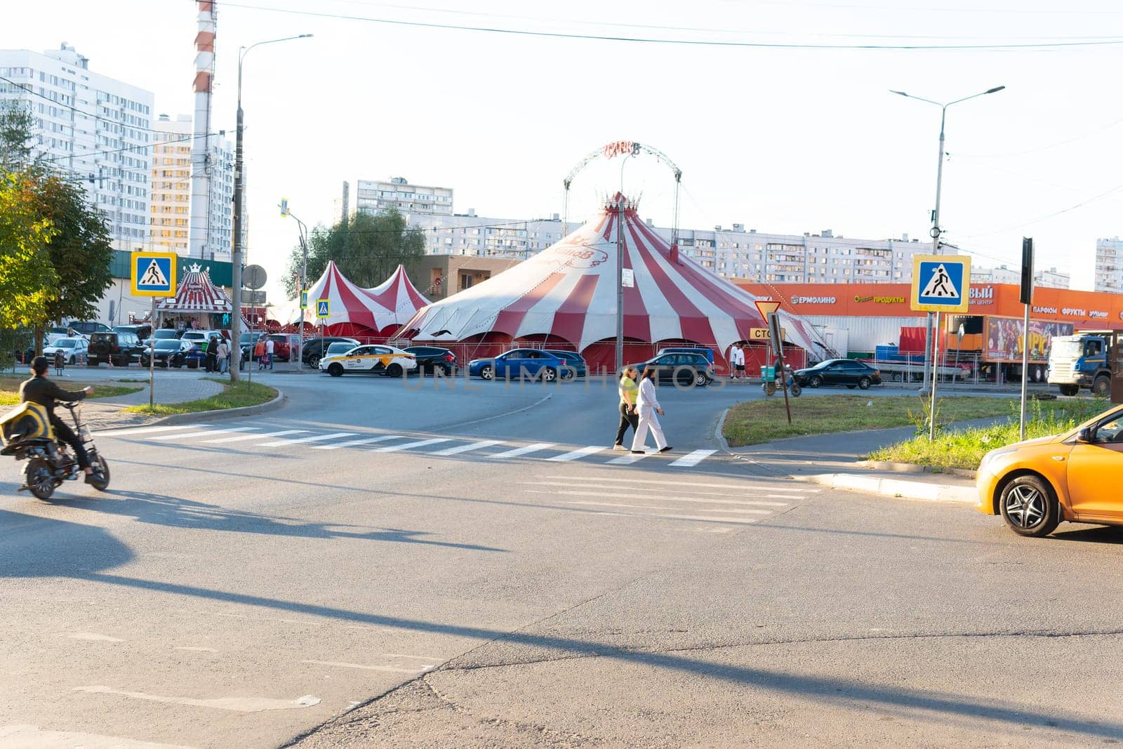 clown amusement background festival circus show tent fun entertainment fair colorful