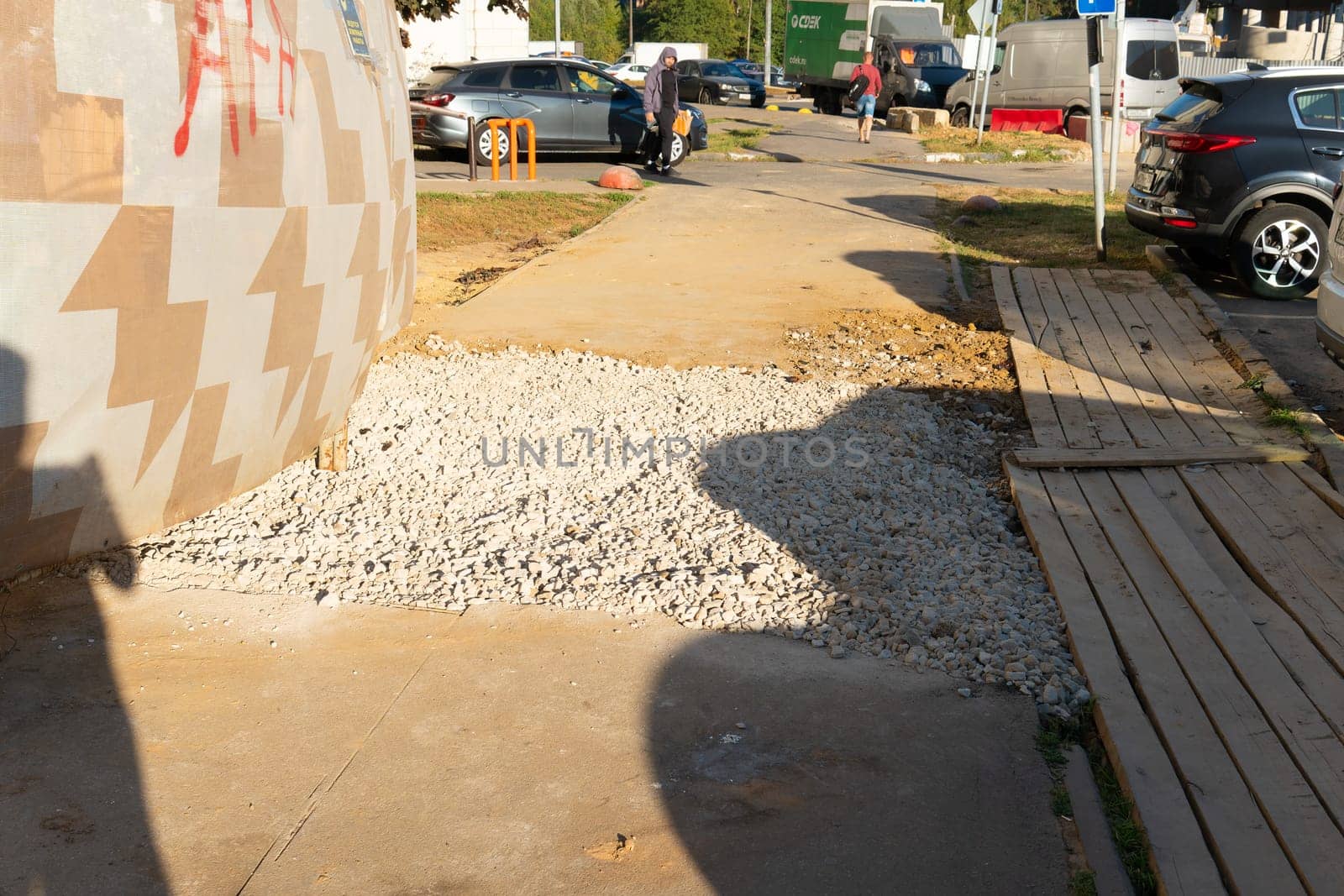 rain storm broken dirty bad surface damage road danger infrastructure dangerous hole water
