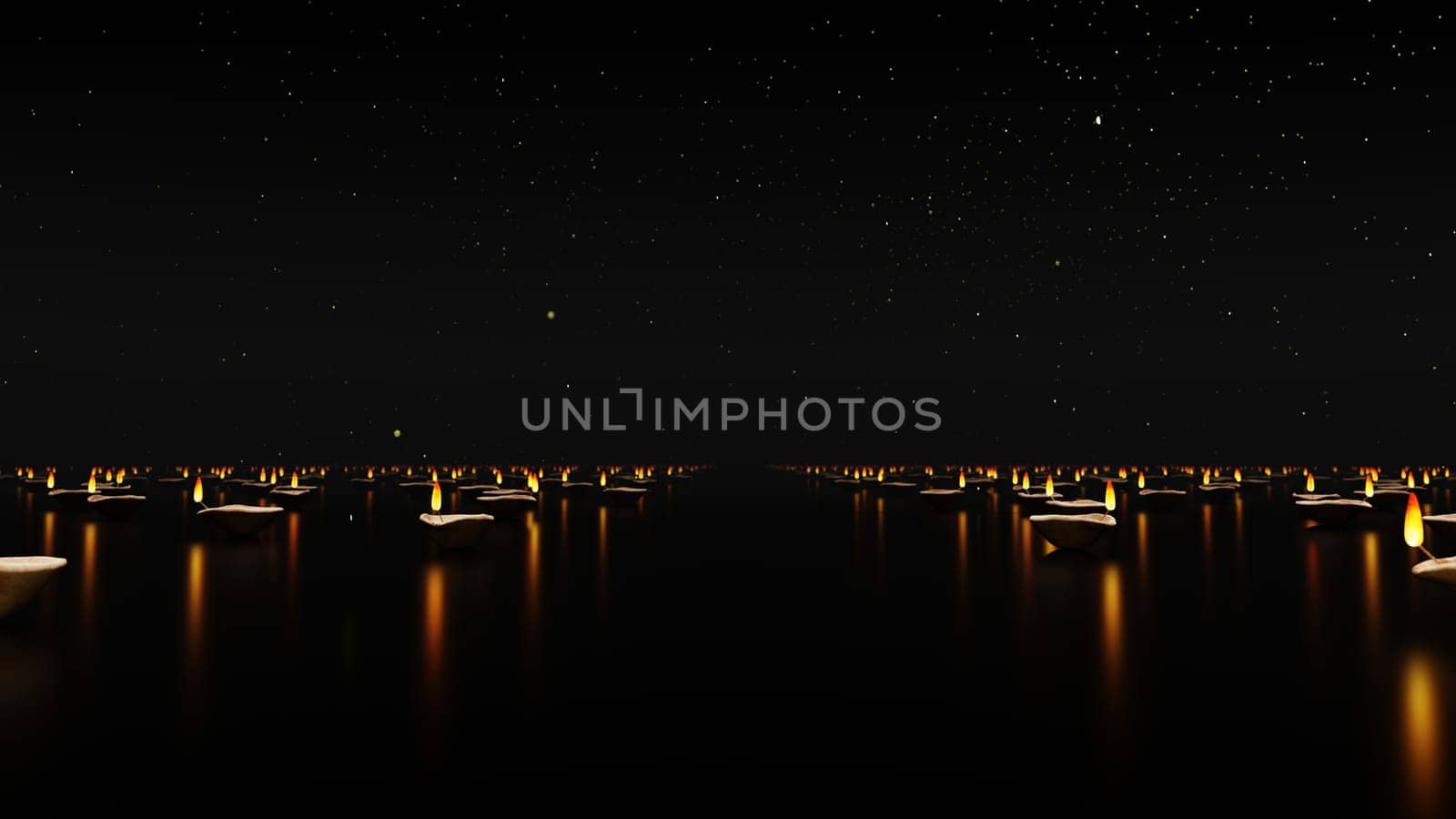 Diwali The Festival Of Lights, 3D illustration Background for advertising and wallpaper in festival and religion scene. 3D rendering in decorative concept.