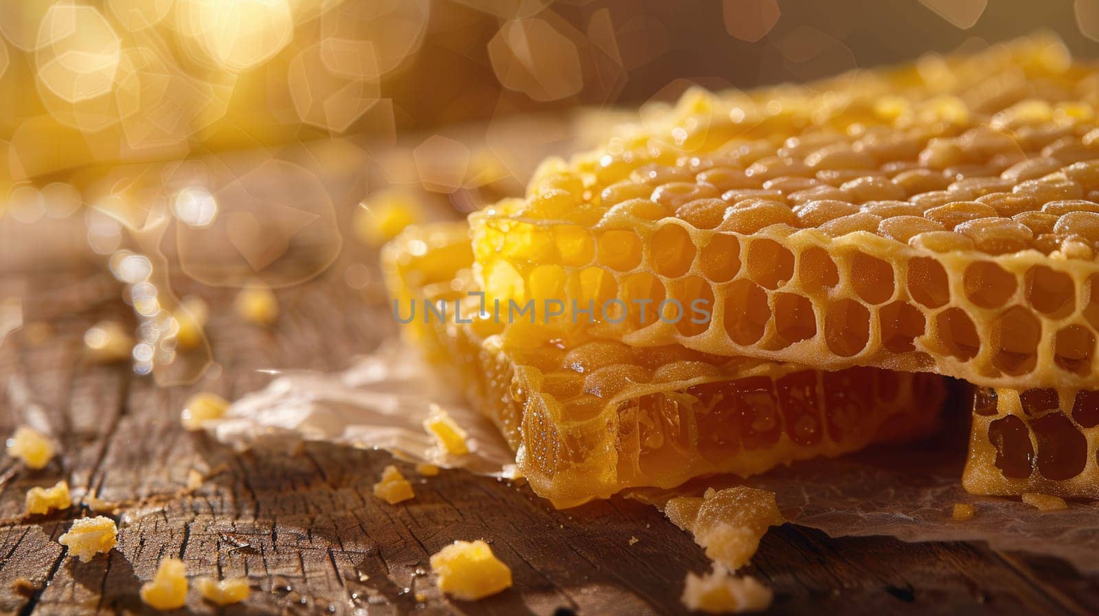Beekeeping and Honey Harvesting Backdrop