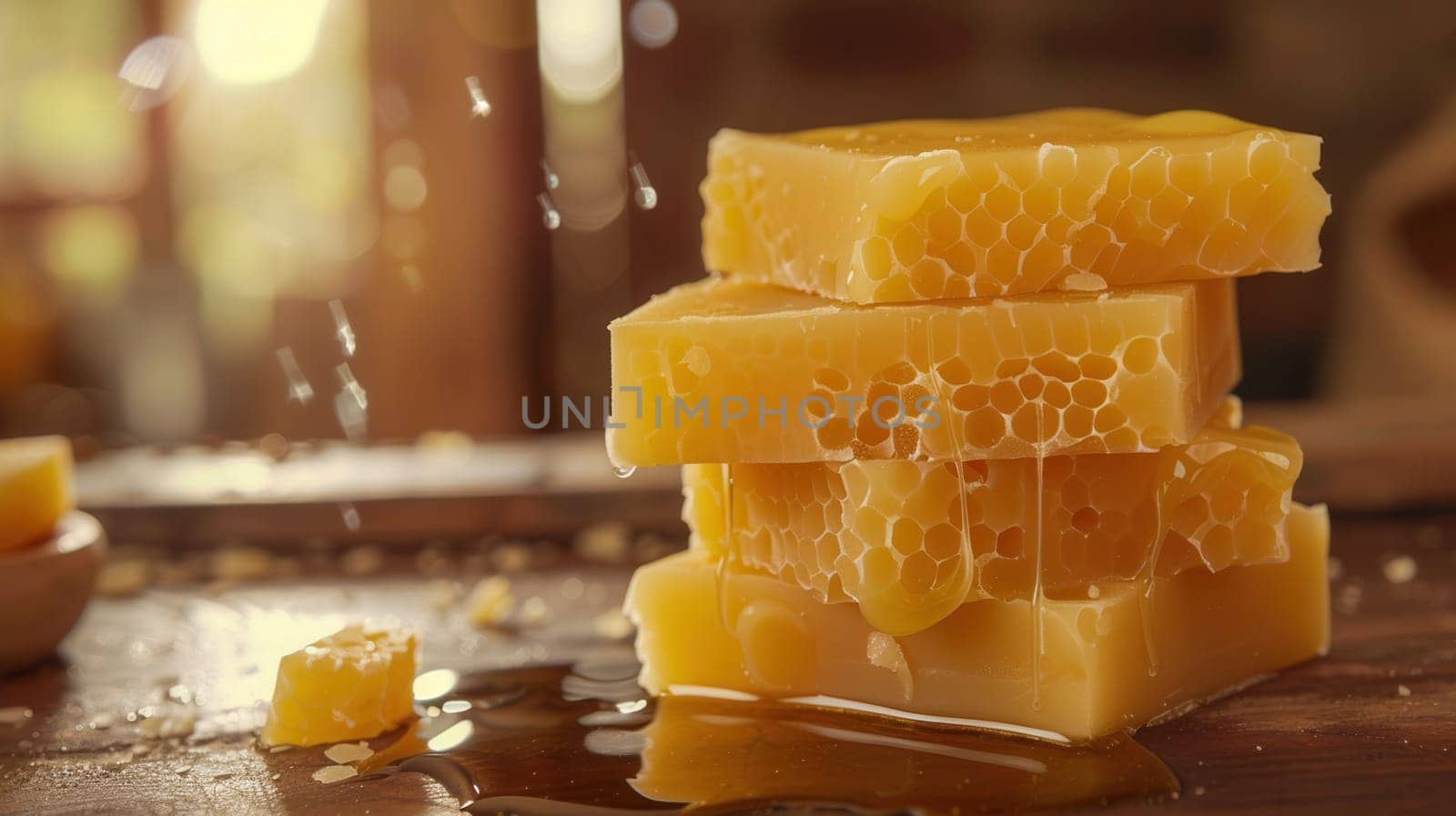 Beekeeping and Honey Harvesting Backdrop