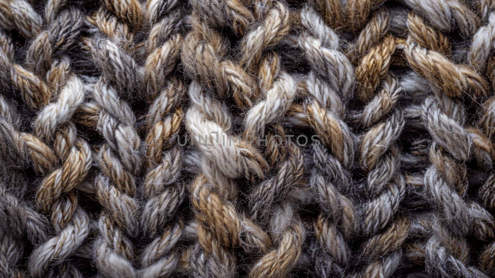 Close-up of woolen knit texture background, creating a visually appealing display