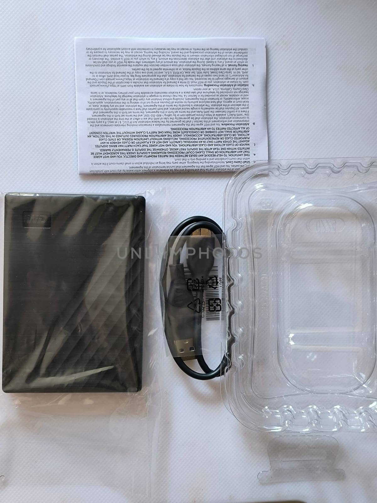 31 August 2024 Beer-Sheva , Israel hard drive My Passport , black computer accessories objects. High quality photo