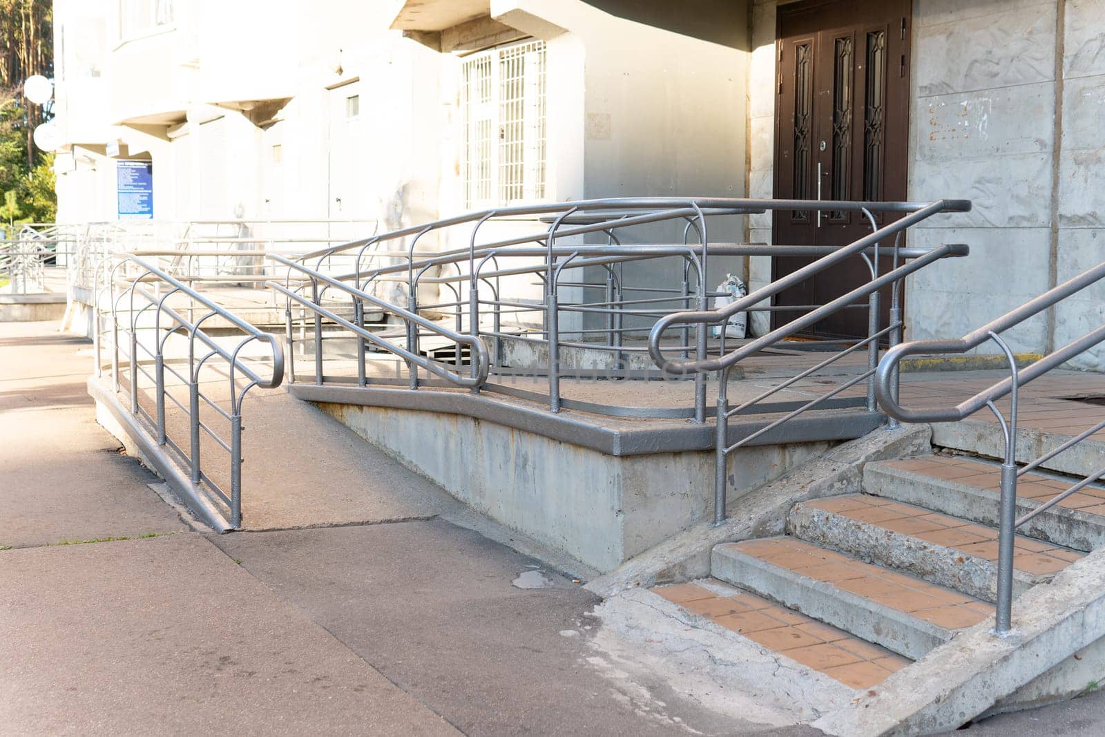 disabled slope care concrete access outdoor building wheelchair architecture disability ramp entrance