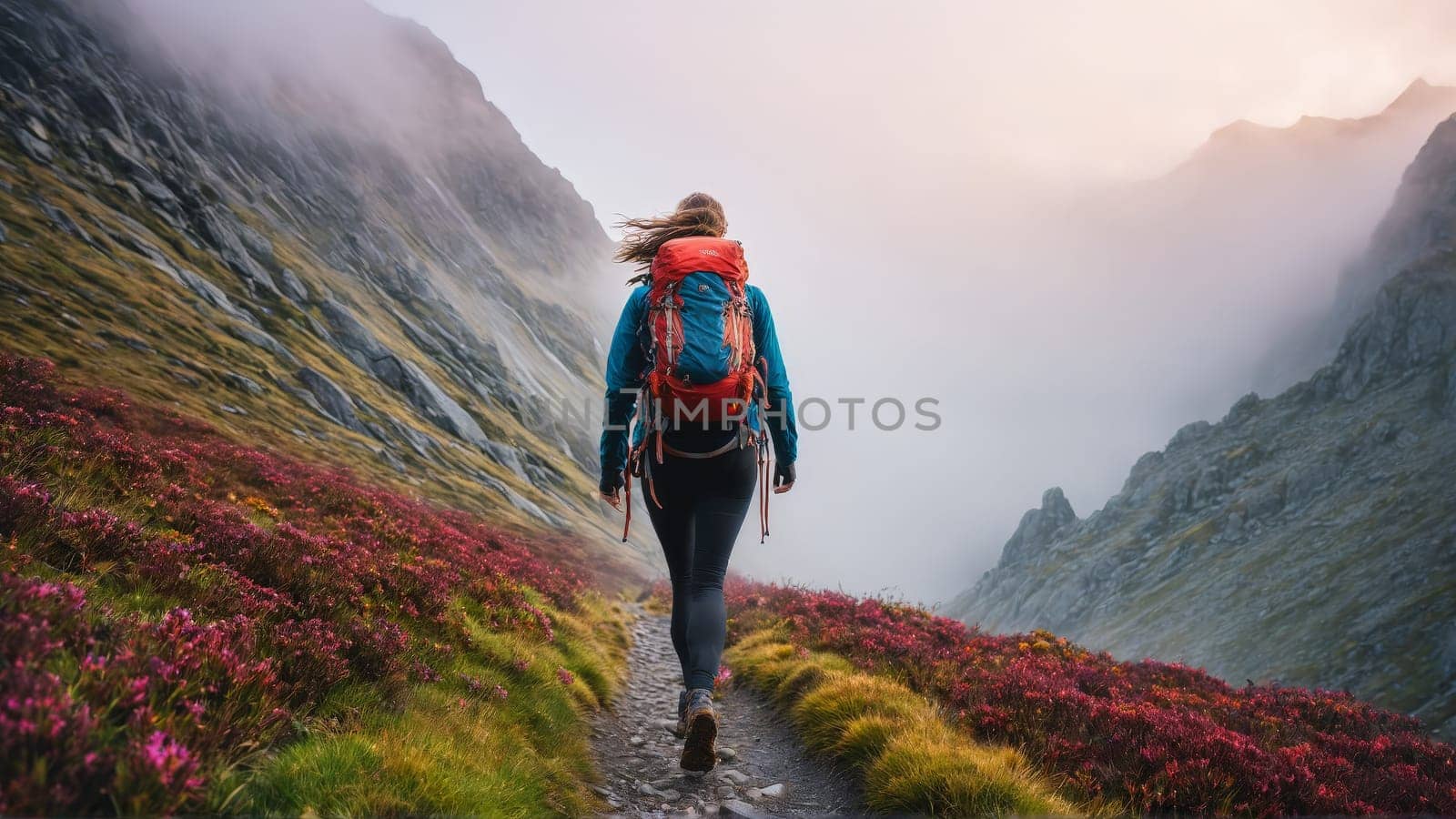 Close up woman outdoors portrait