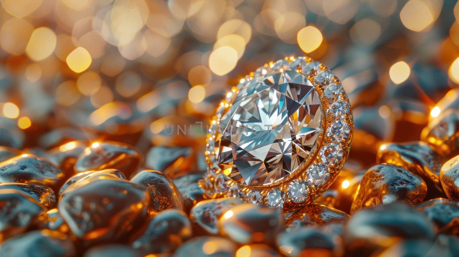Luxury jewelry with diamonds.