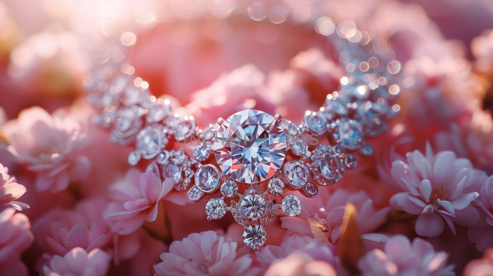 Luxury jewelry with diamonds.