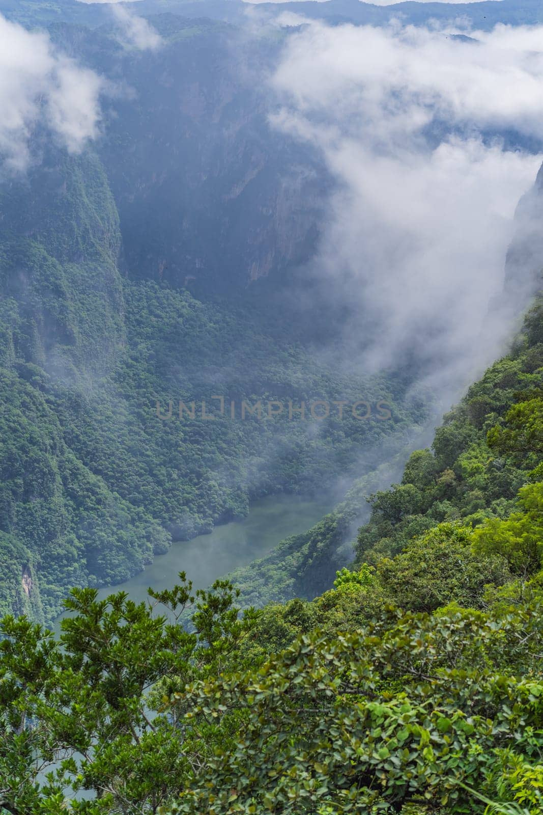 Sumidero Canyon National Park, Mexico. Natural wonder, adventure, and scenic landscape concept.
