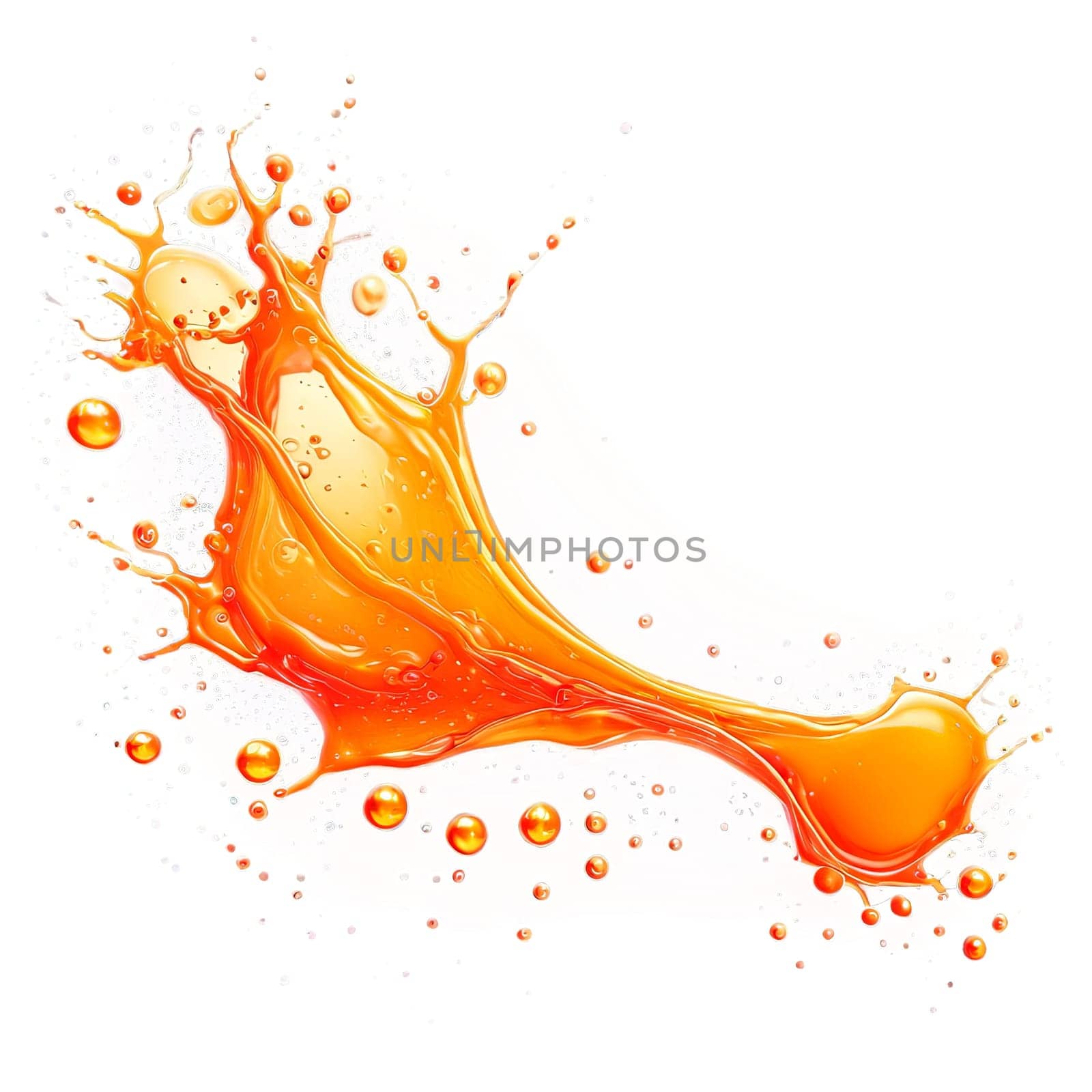 Vibrant drop water paint strokes merge in a dance of colors on a transparent canvas.