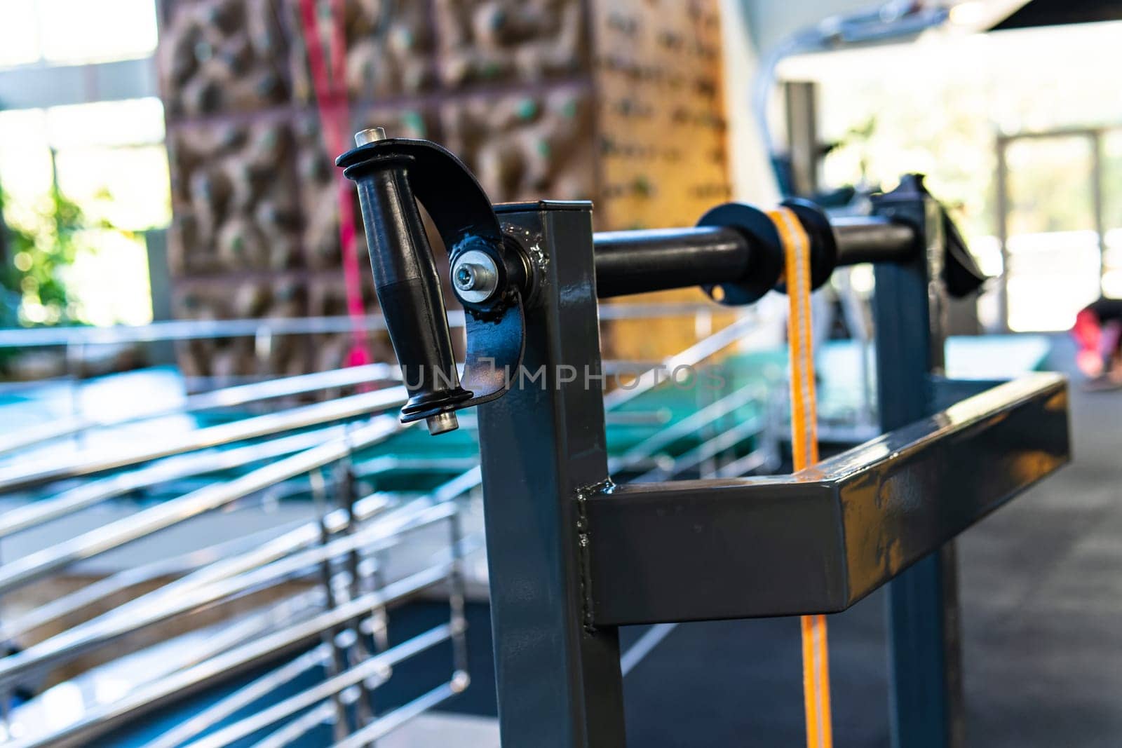 machine sport fitness health lifestyle healthy modern club heavy exercise equipment gym