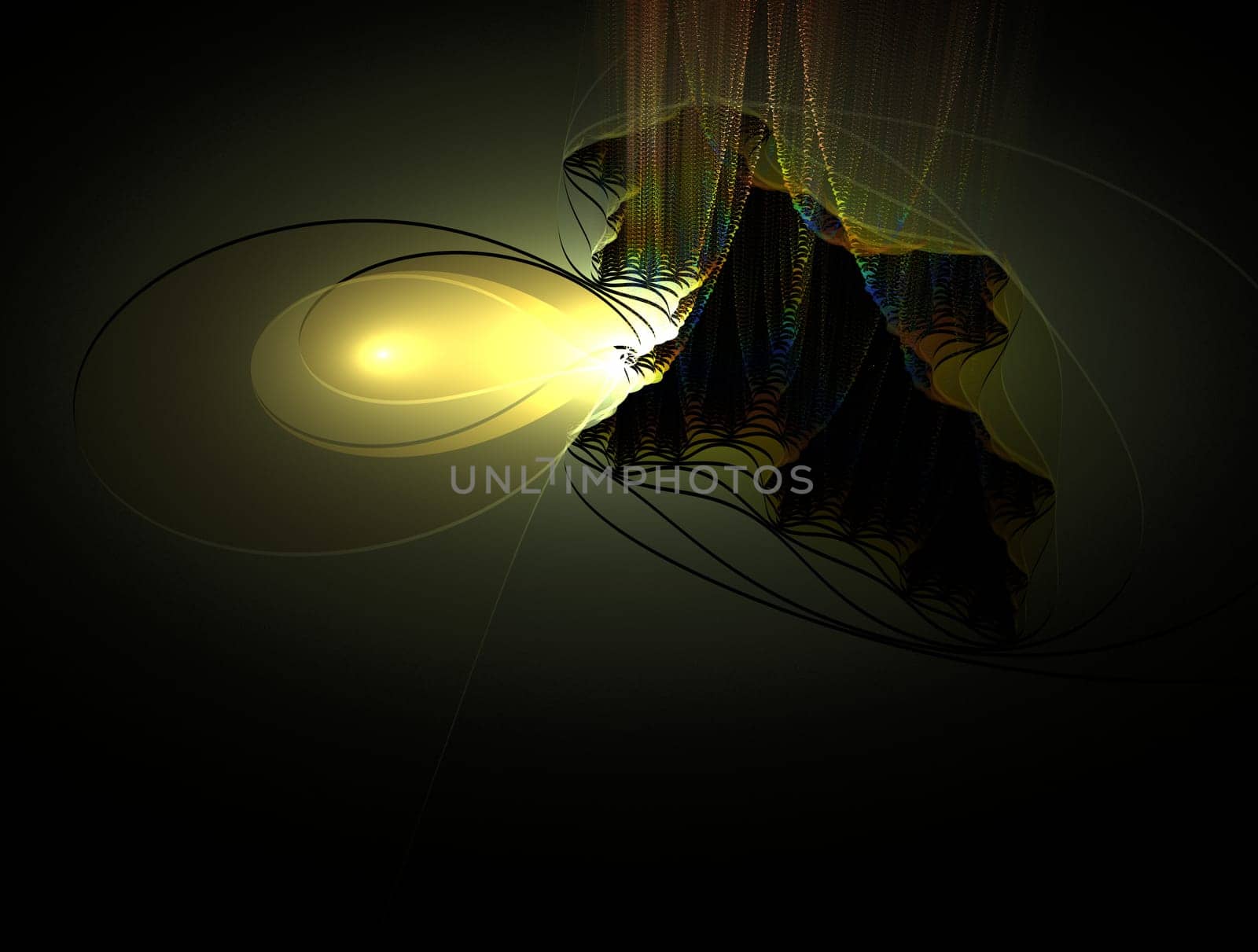 Imaginatory lush fractal texture image abstract background
