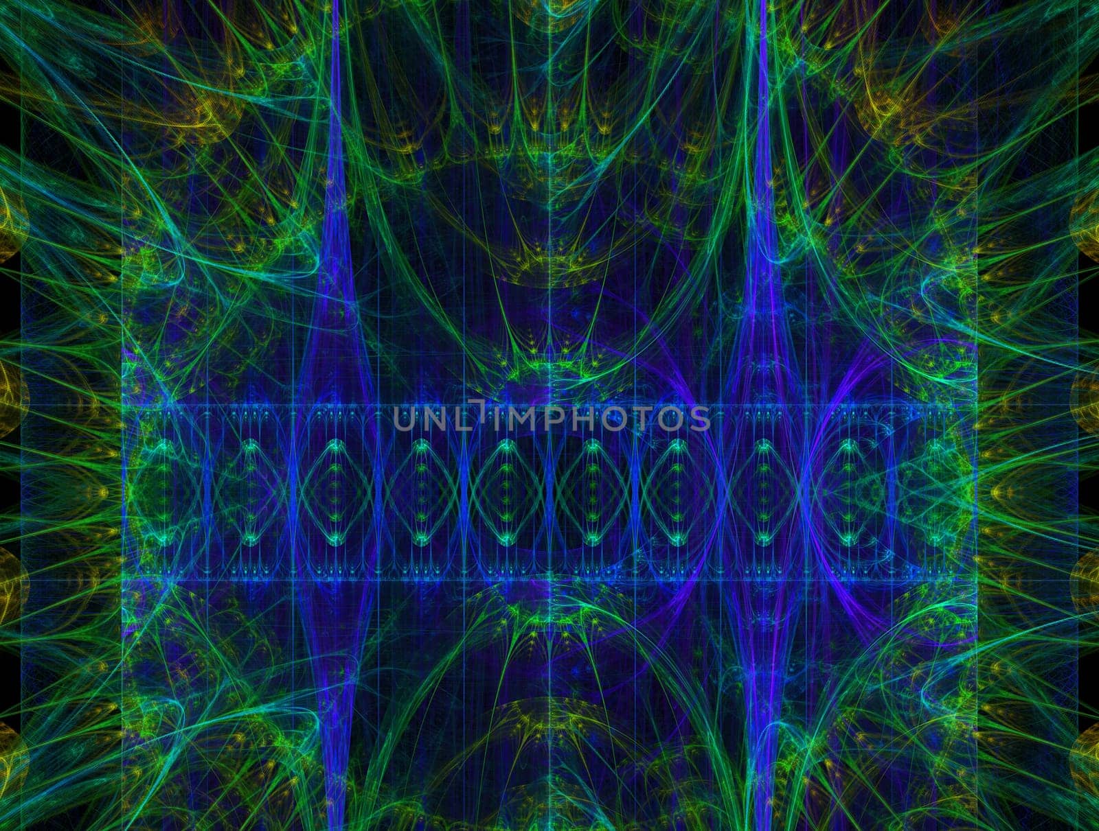 Imaginatory lush fractal texture image abstract background